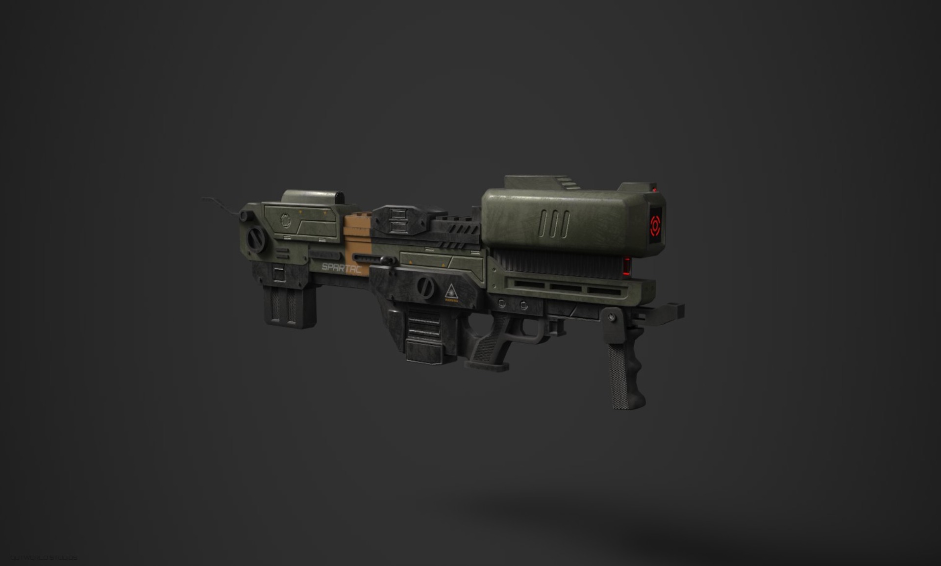 SPARTAC Laser Shoulder Mounted Weapon Bundle 3D model_4