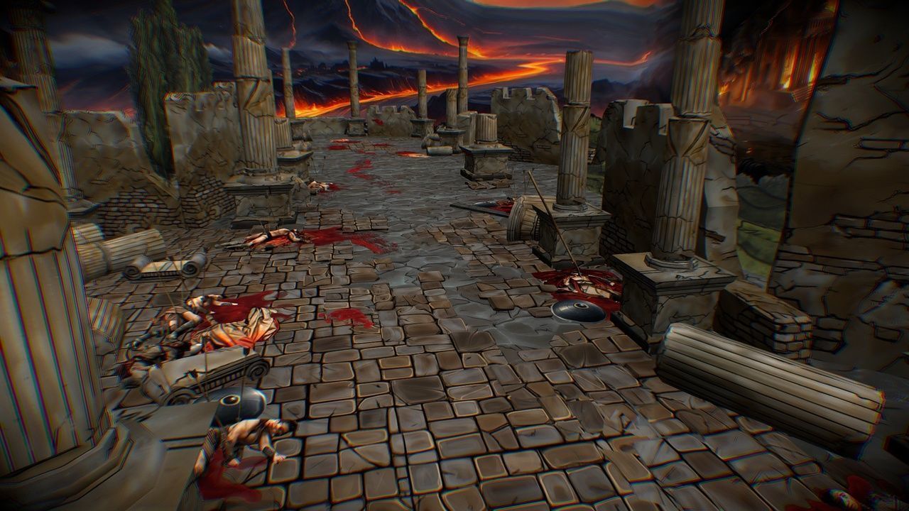 Scene Level Ancient Location Road Ship Boat Corpse Ruin Volcano Low-poly 3D model_7