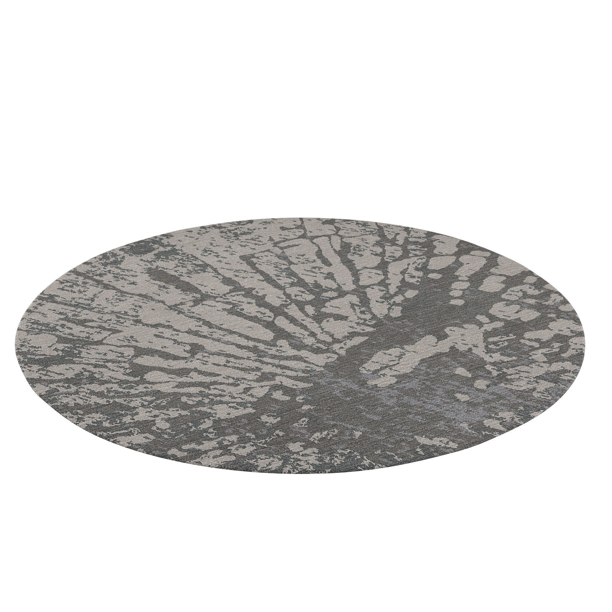 Orbital Waves Hand Tufted Wool 3D model_2