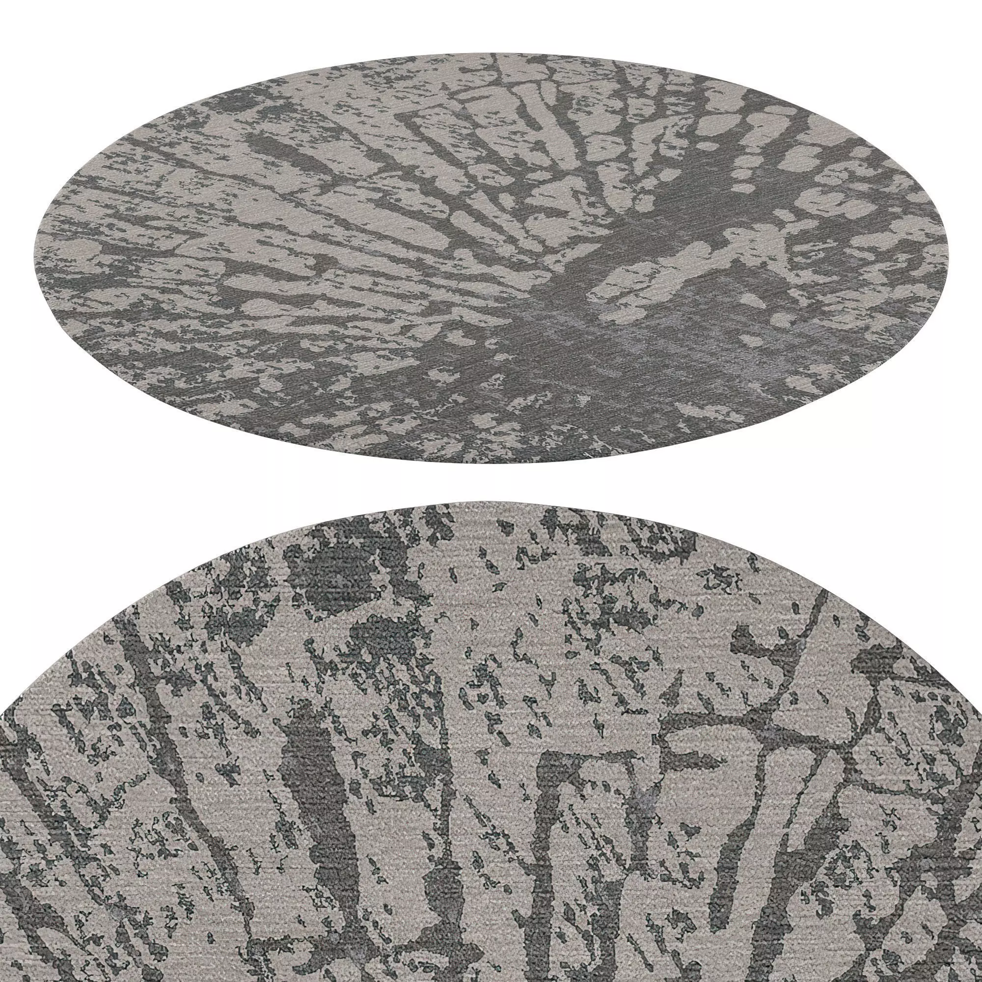 Orbital Waves Hand Tufted Wool 3D model_0