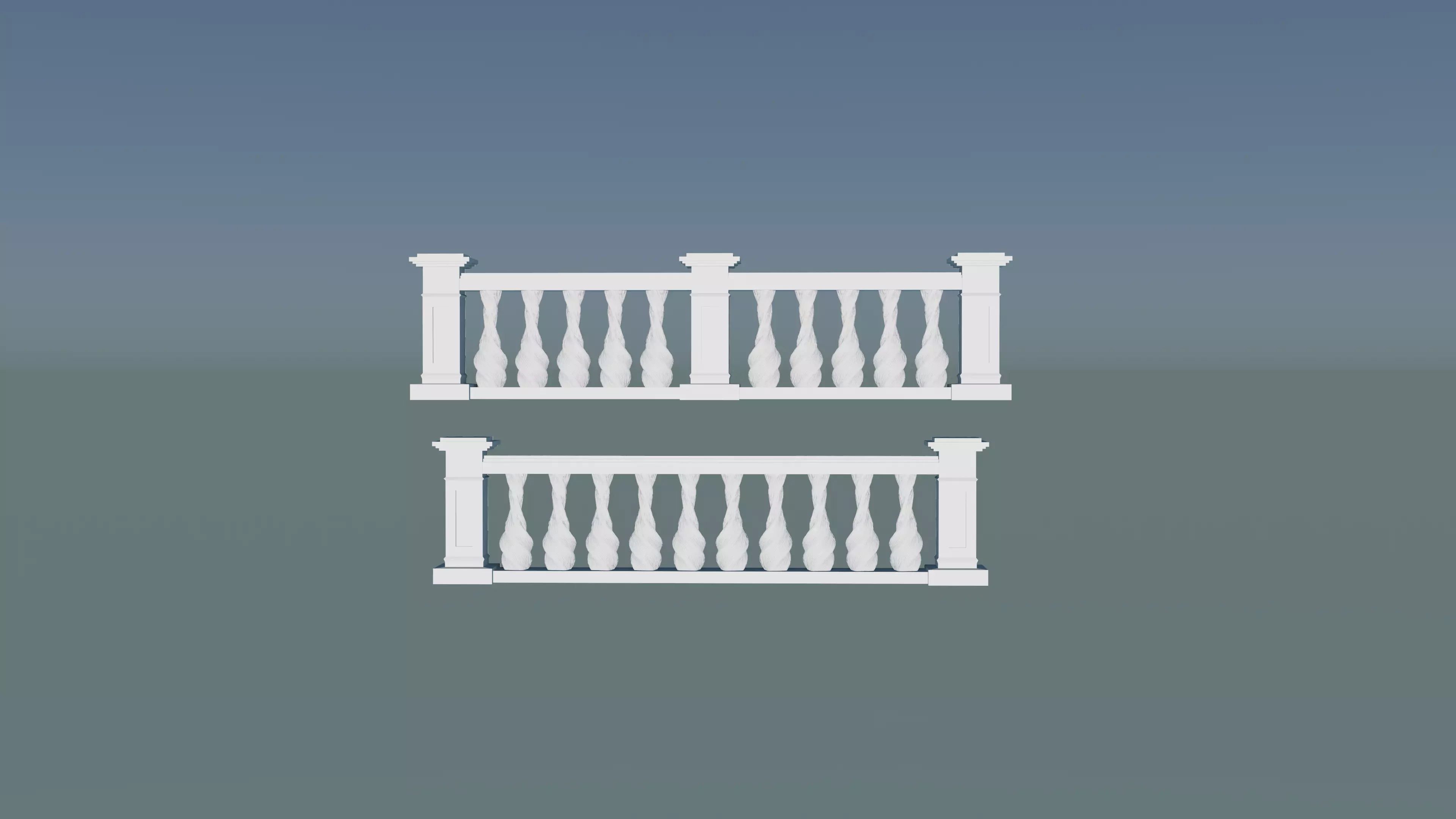 concrete balustrade 3D print model_0