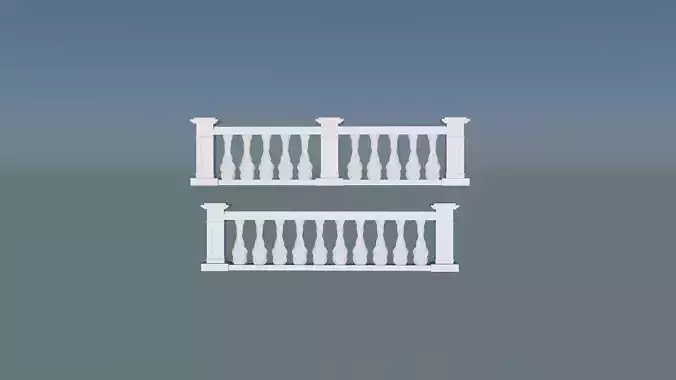 concrete balustrade 3D print model