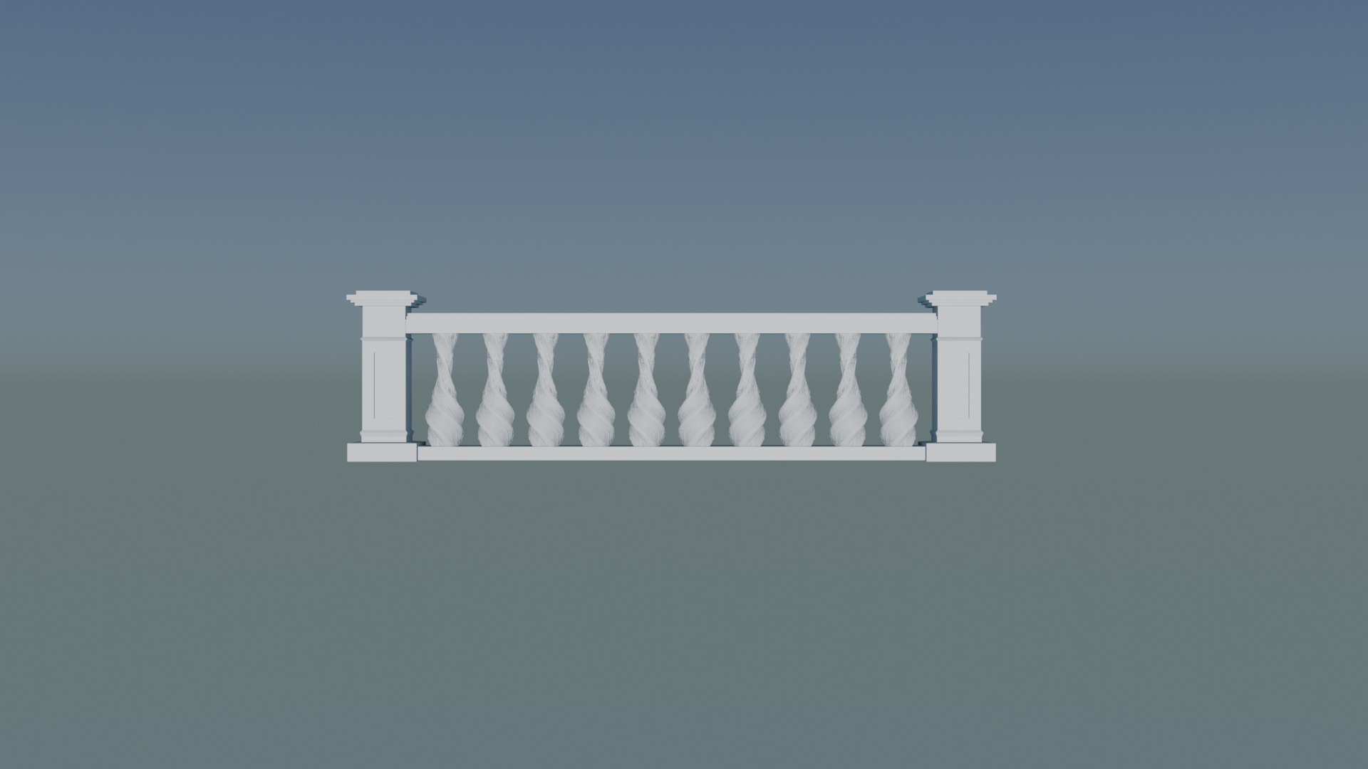concrete balustrade 3D print model_4