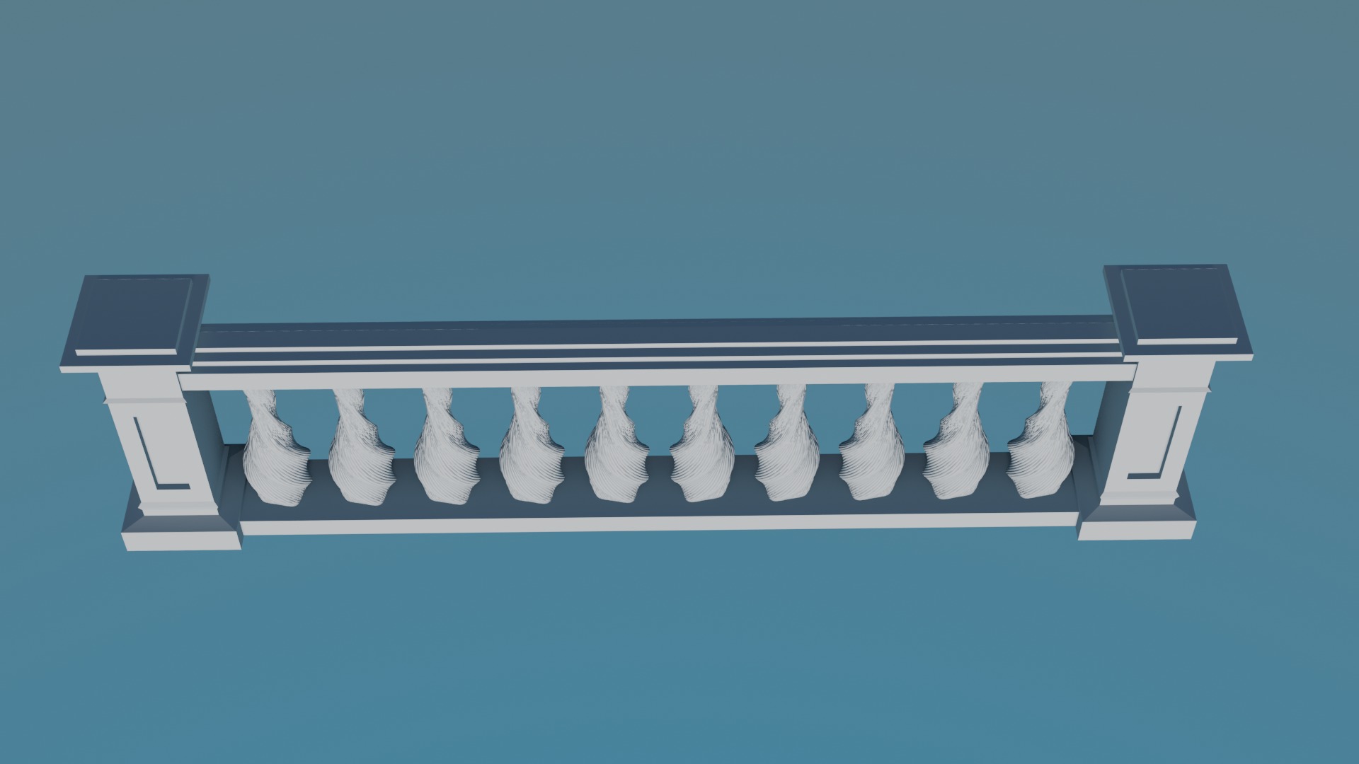 concrete balustrade 3D print model_7