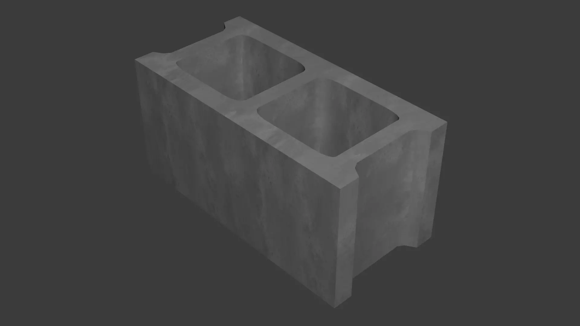 Cinder Block Free low-poly 3D model