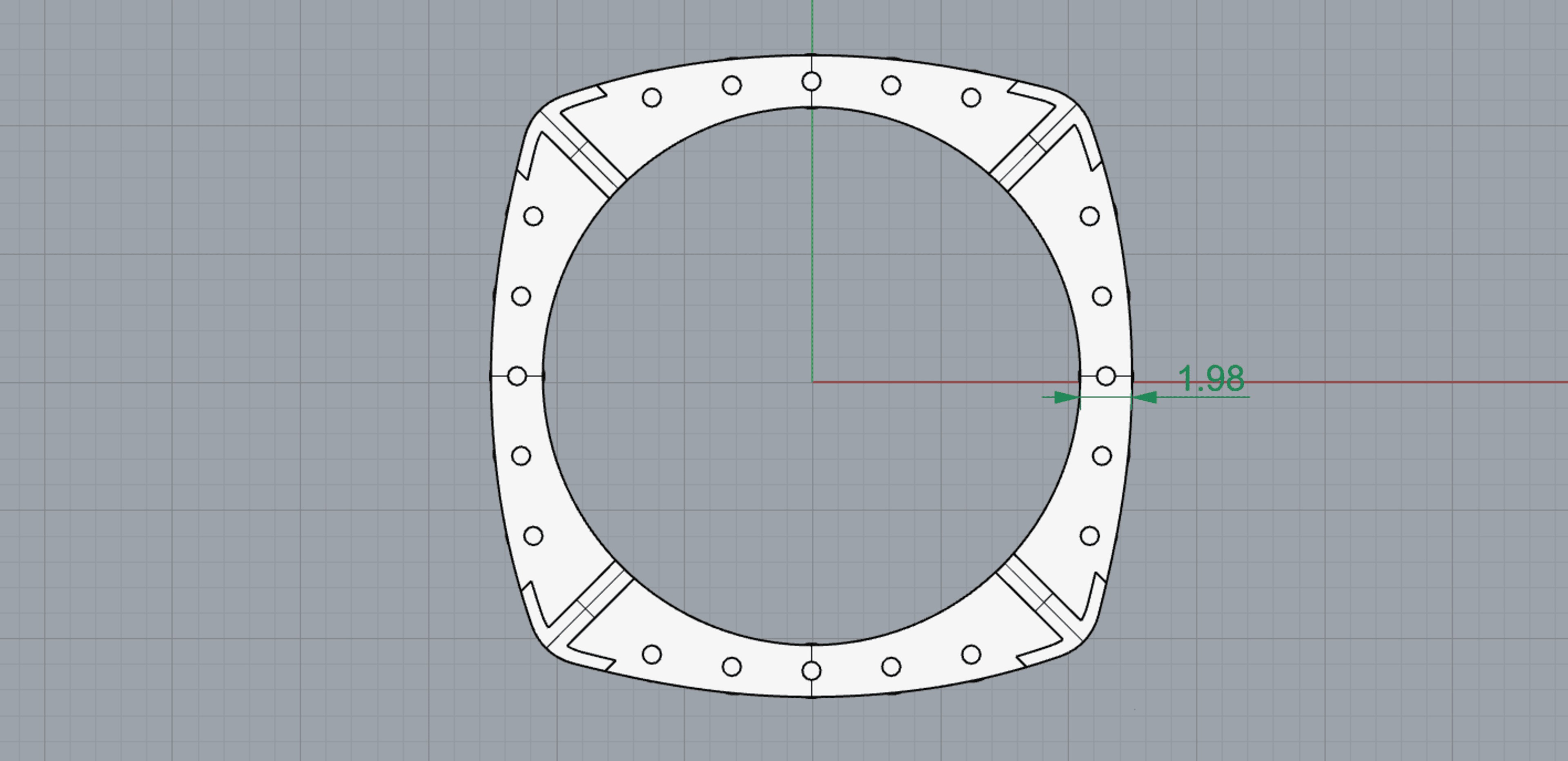 0277 Square Abacus Ring 3D print model_5