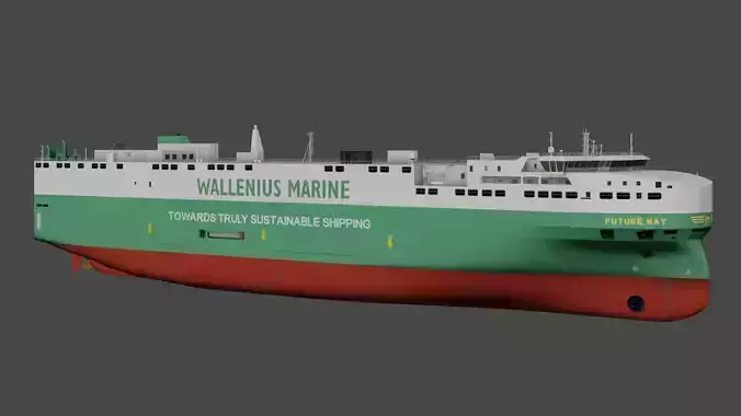  FUTURE WAY Vehicles Carrier  Low-poly 3D model