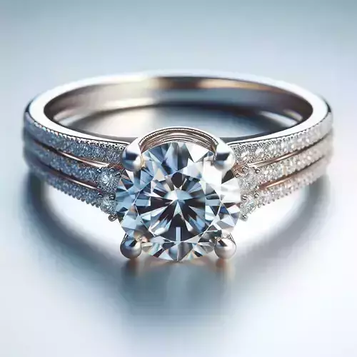 Luxury dimond ring 3d