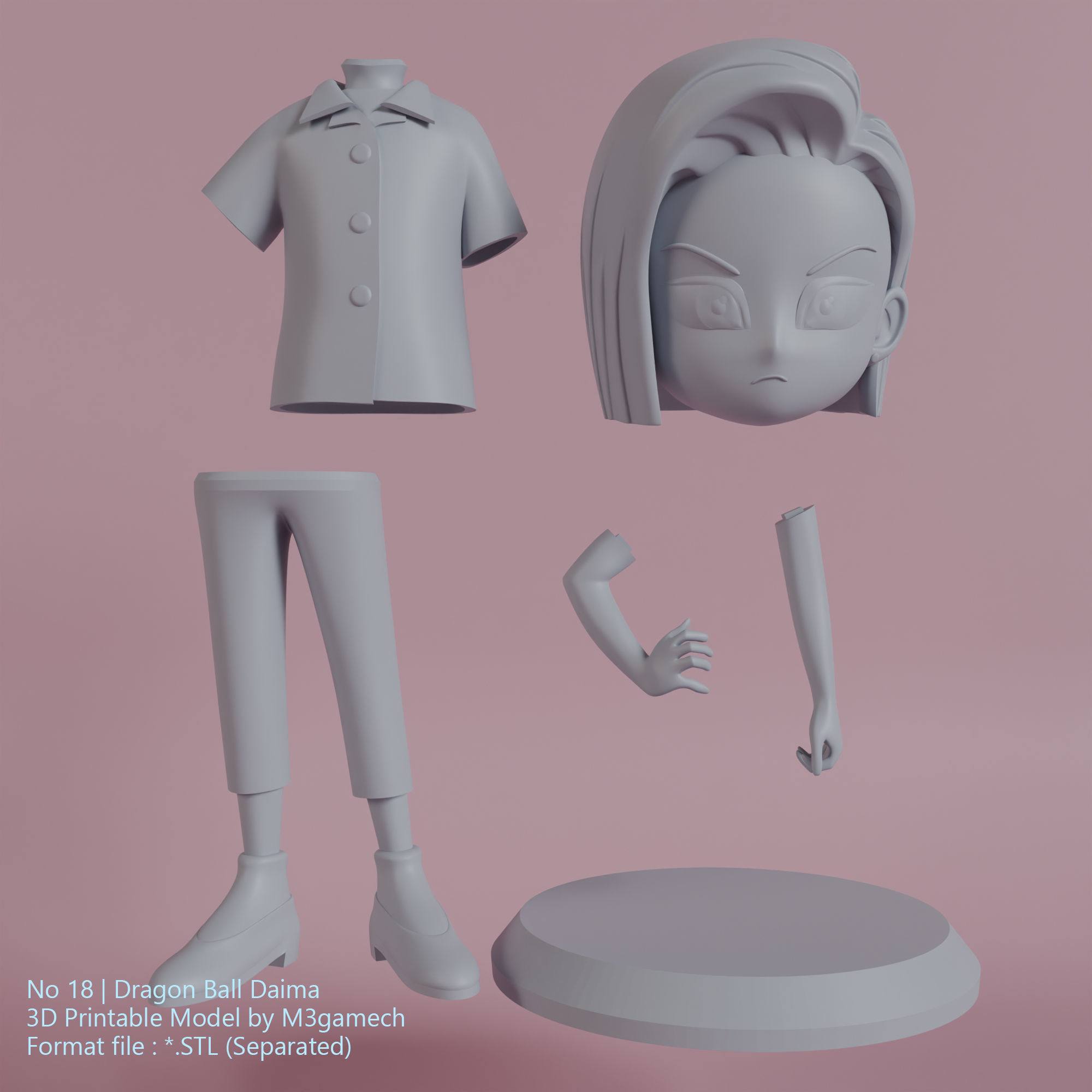No 18 Dragon Ball Daima 3D print model_7