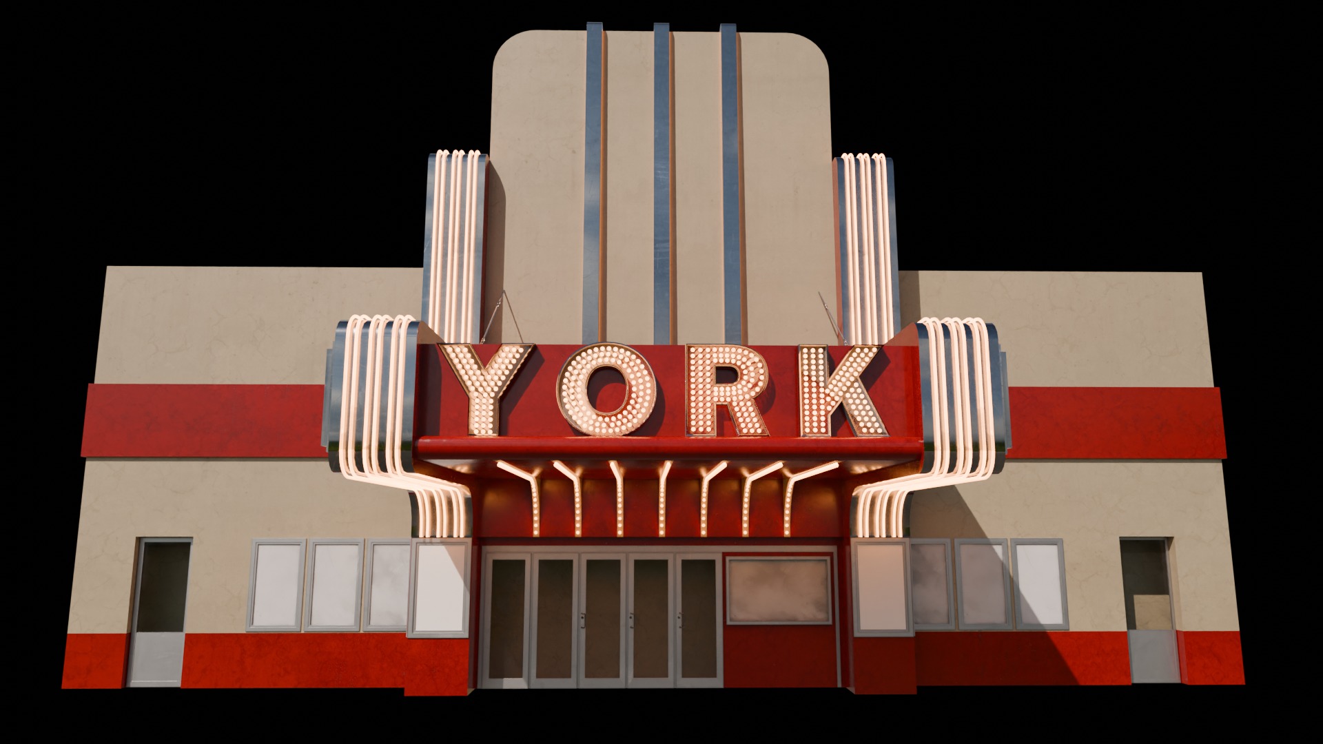Classic Cinemas York 3D model_8