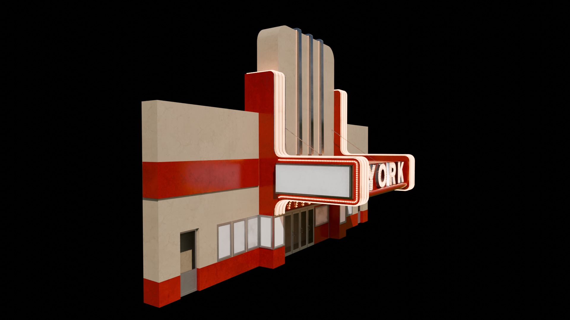 Classic Cinemas York 3D model_6