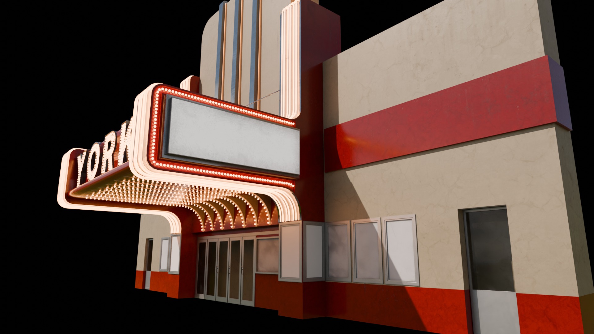 Classic Cinemas York 3D model_9