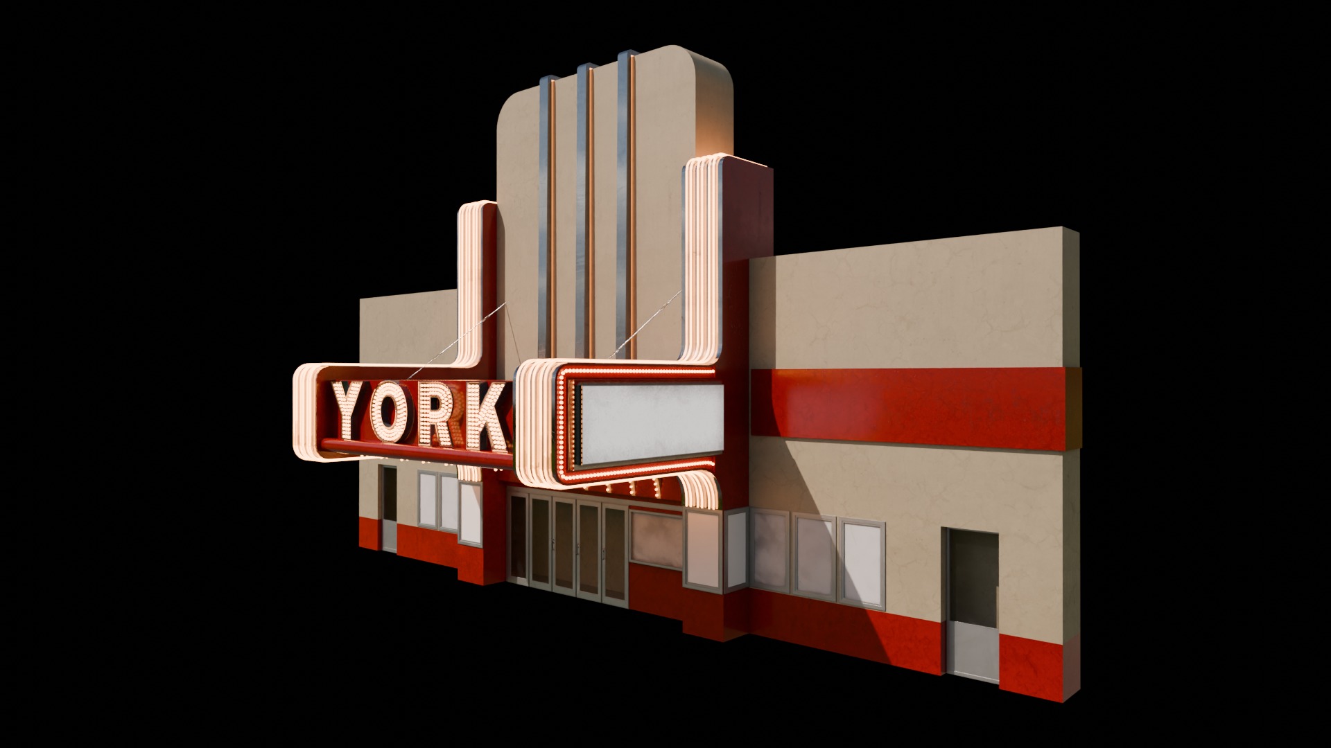 Classic Cinemas York 3D model_7