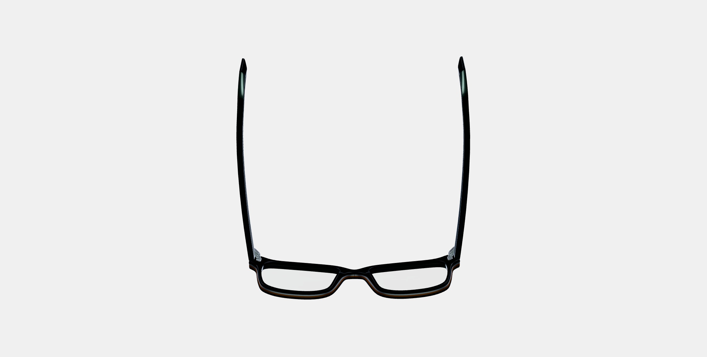 Brady Eyeglasses in Black Matte Eclipse 3D model_8