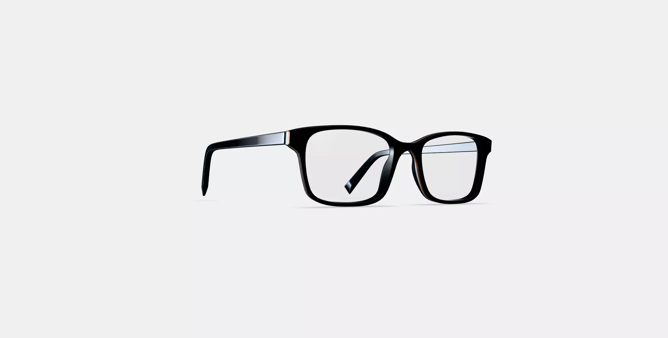 Brady Eyeglasses in Black Matte Eclipse 3D model_0
