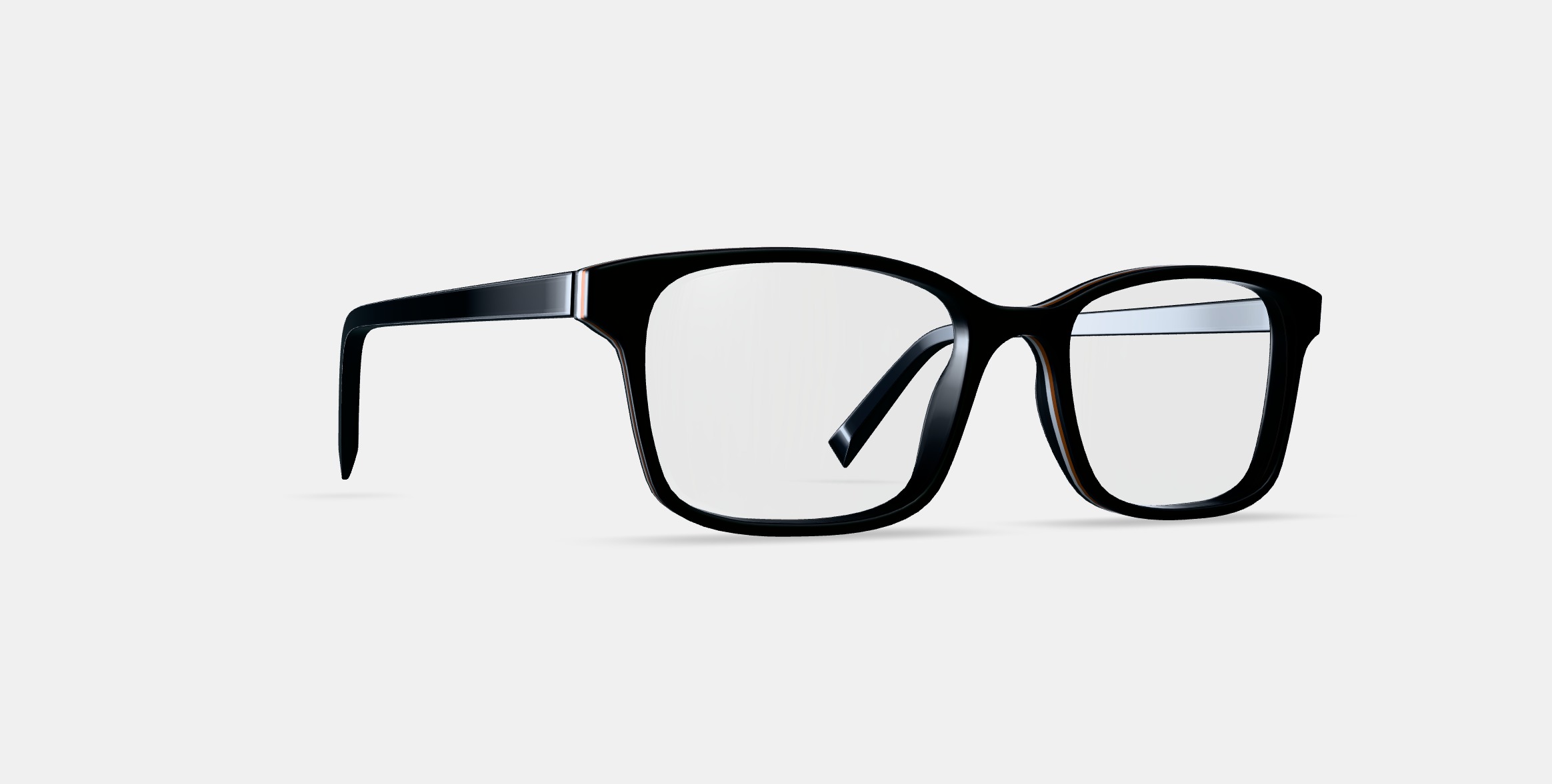 Brady Eyeglasses in Black Matte Eclipse 3D model_9