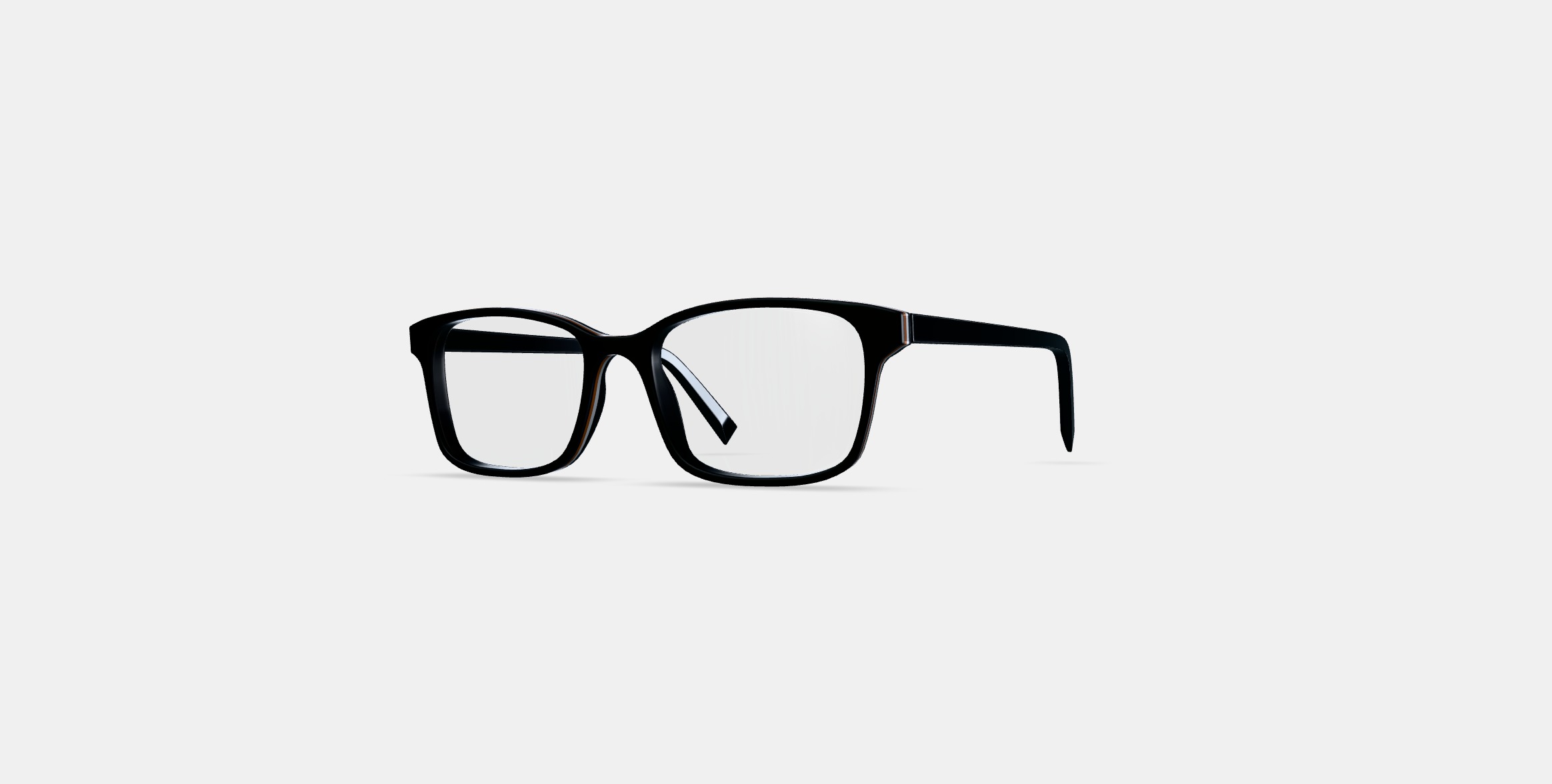 Brady Eyeglasses in Black Matte Eclipse 3D model_12