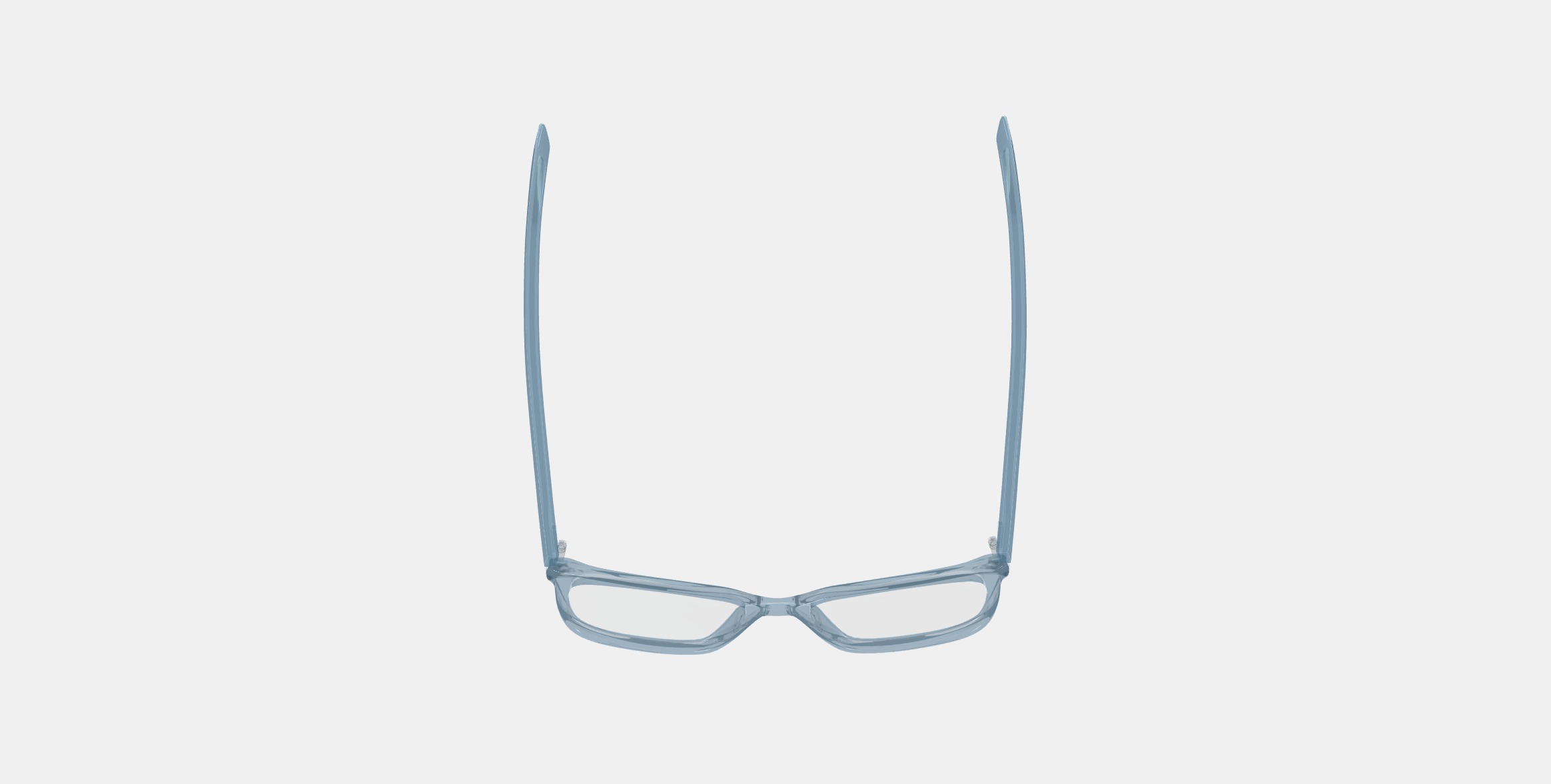 Hughes Eyeglasses in Pacific Crystal 3D model_7