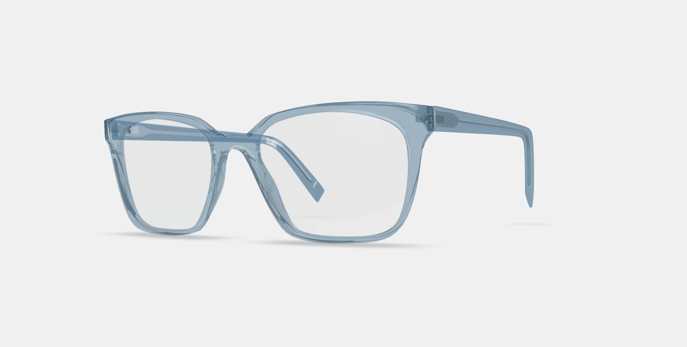Hughes Eyeglasses in Pacific Crystal 3D model_13