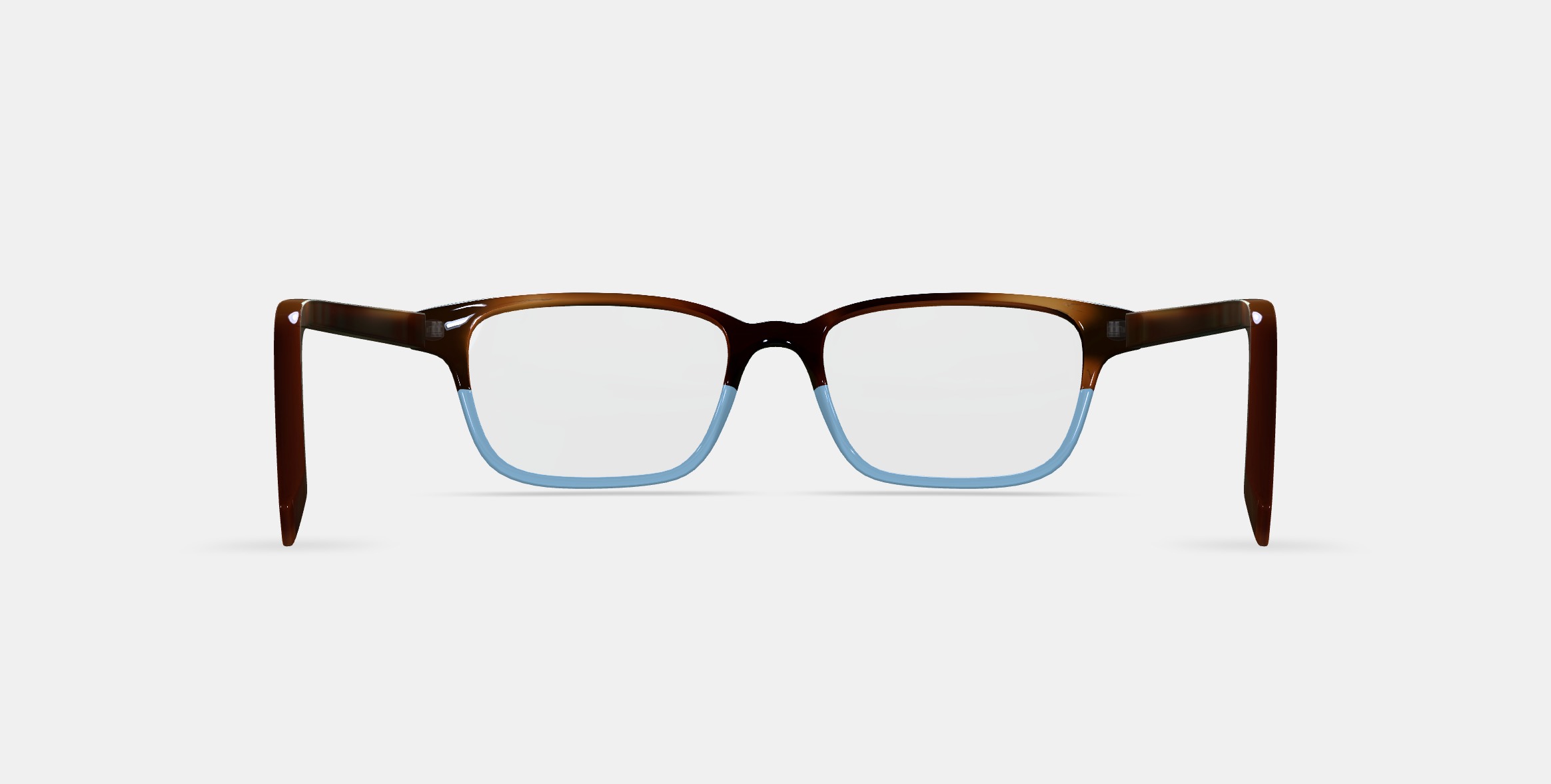 Crane Low Bridge Fit Eyeglasses in Eastern Bluebird Fade 3D model_15