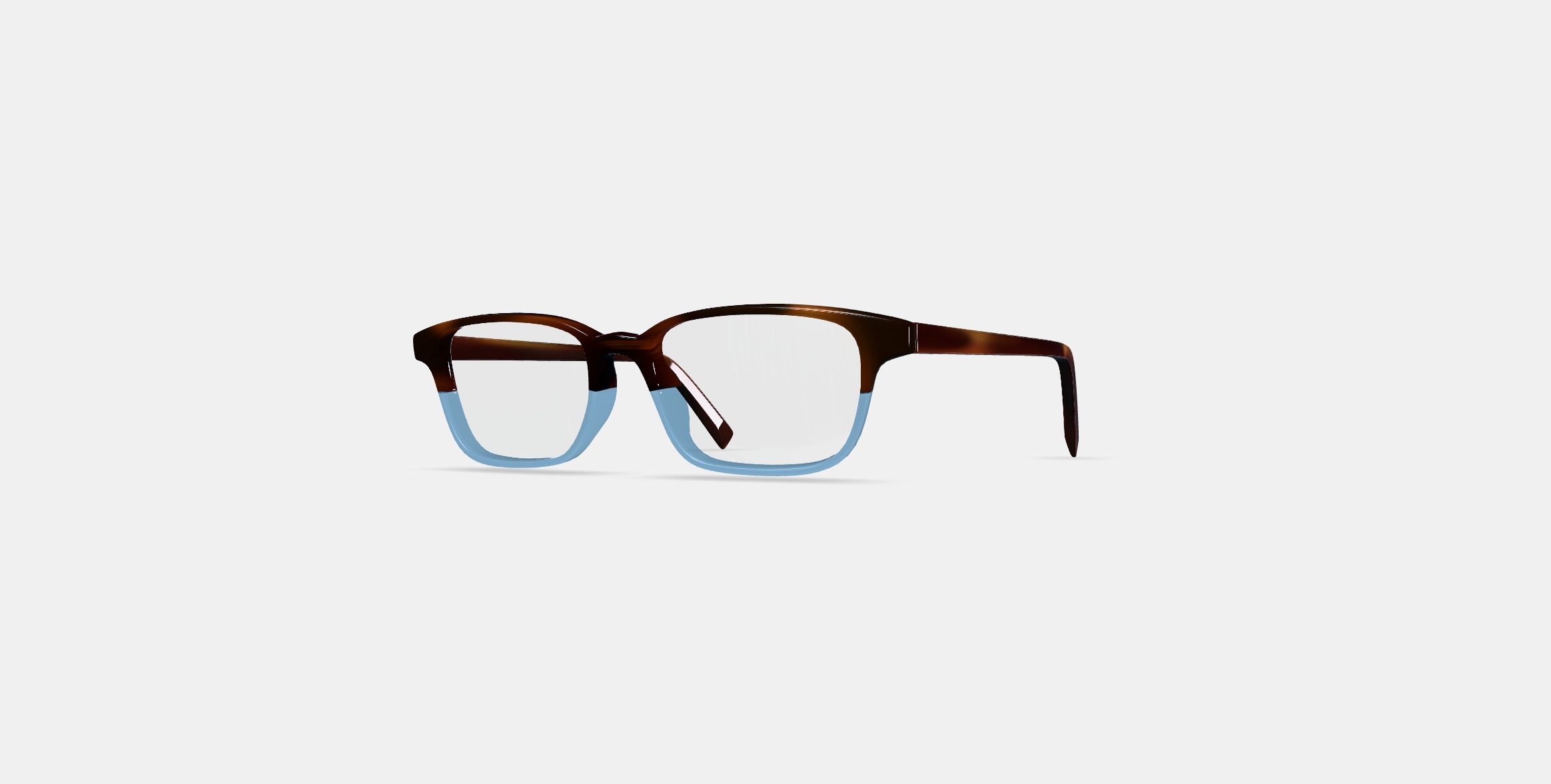 Crane Low Bridge Fit Eyeglasses in Eastern Bluebird Fade 3D model_12
