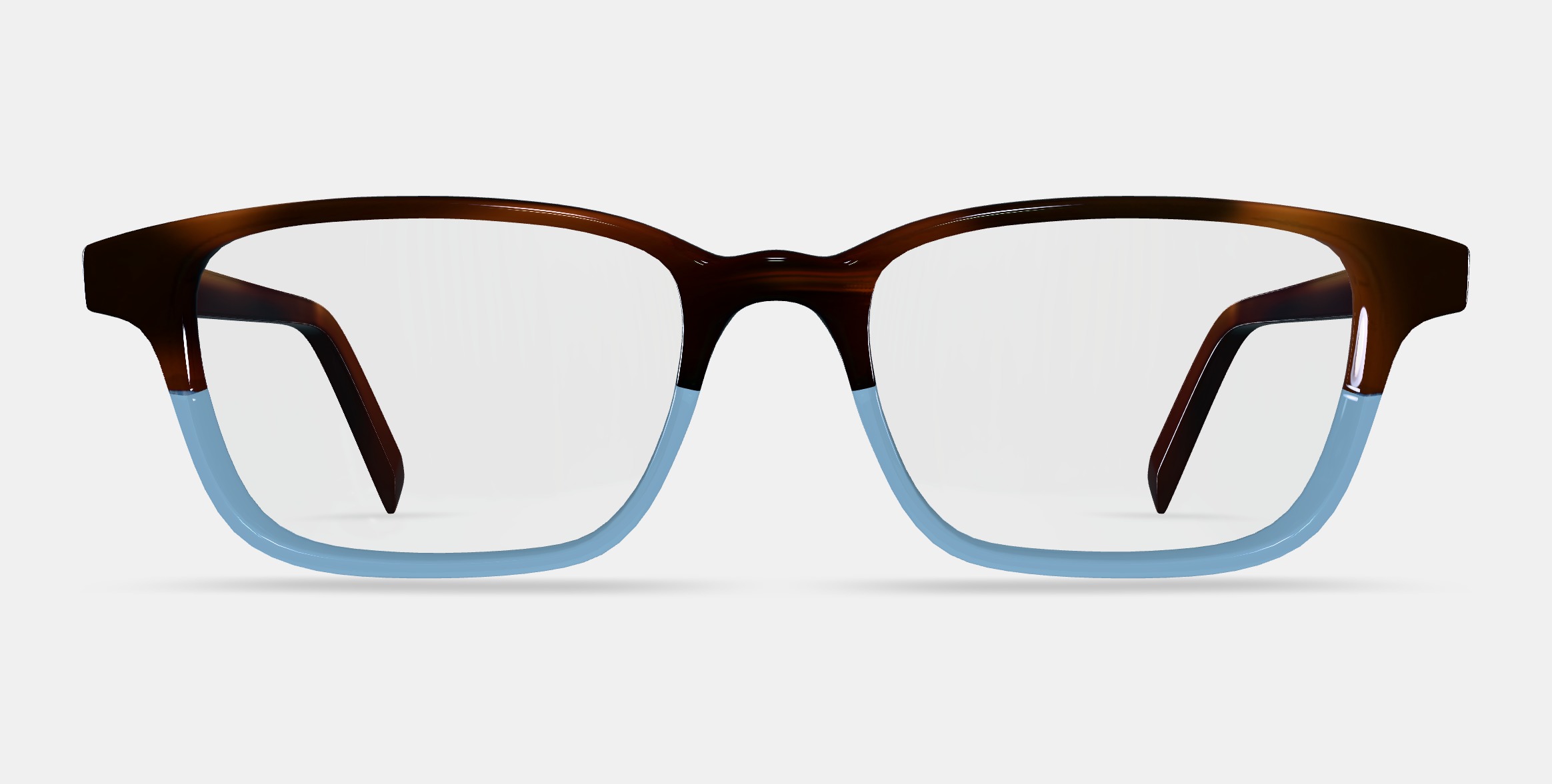 Crane Low Bridge Fit Eyeglasses in Eastern Bluebird Fade 3D model_11