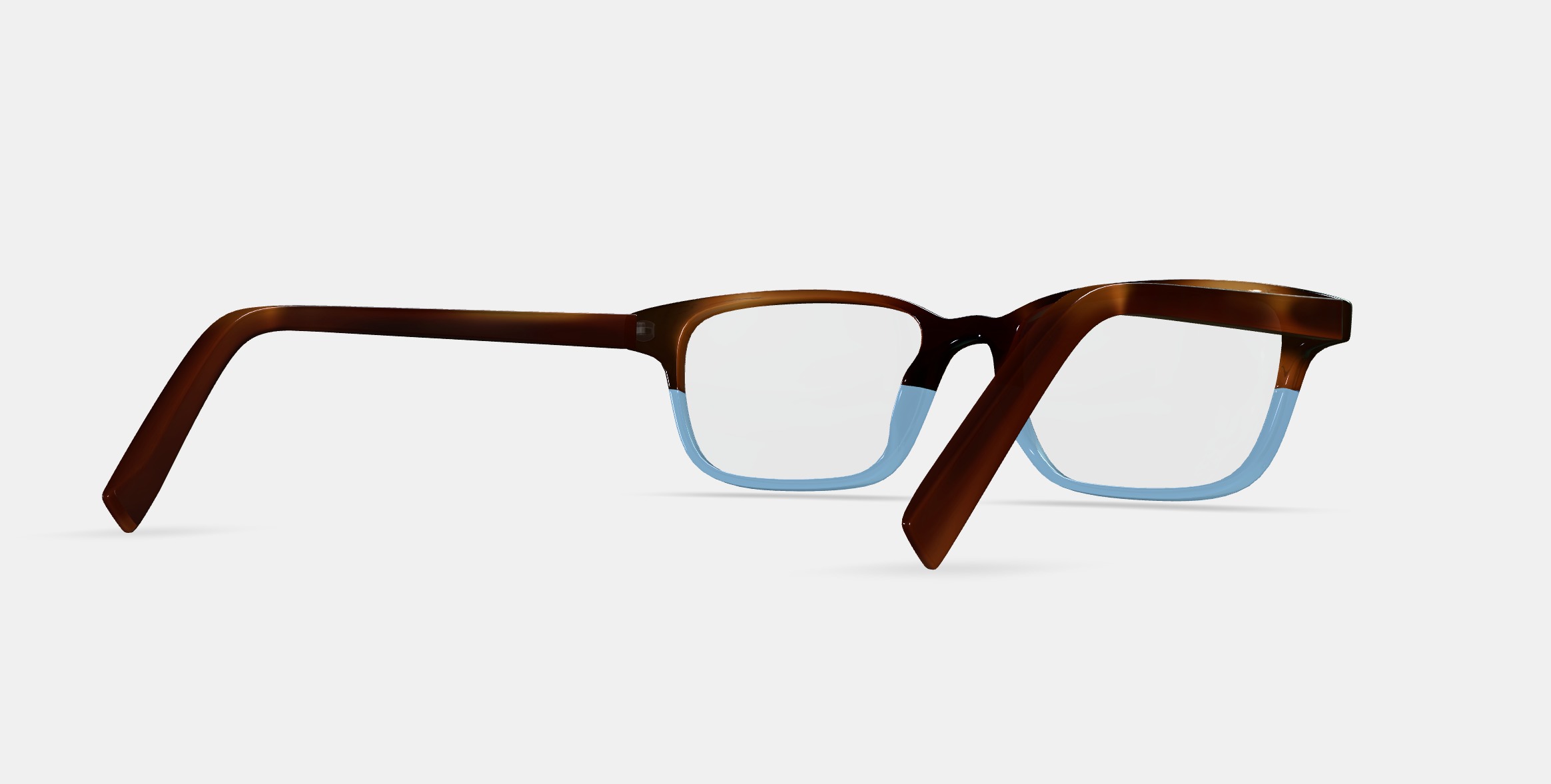 Crane Low Bridge Fit Eyeglasses in Eastern Bluebird Fade 3D model_7