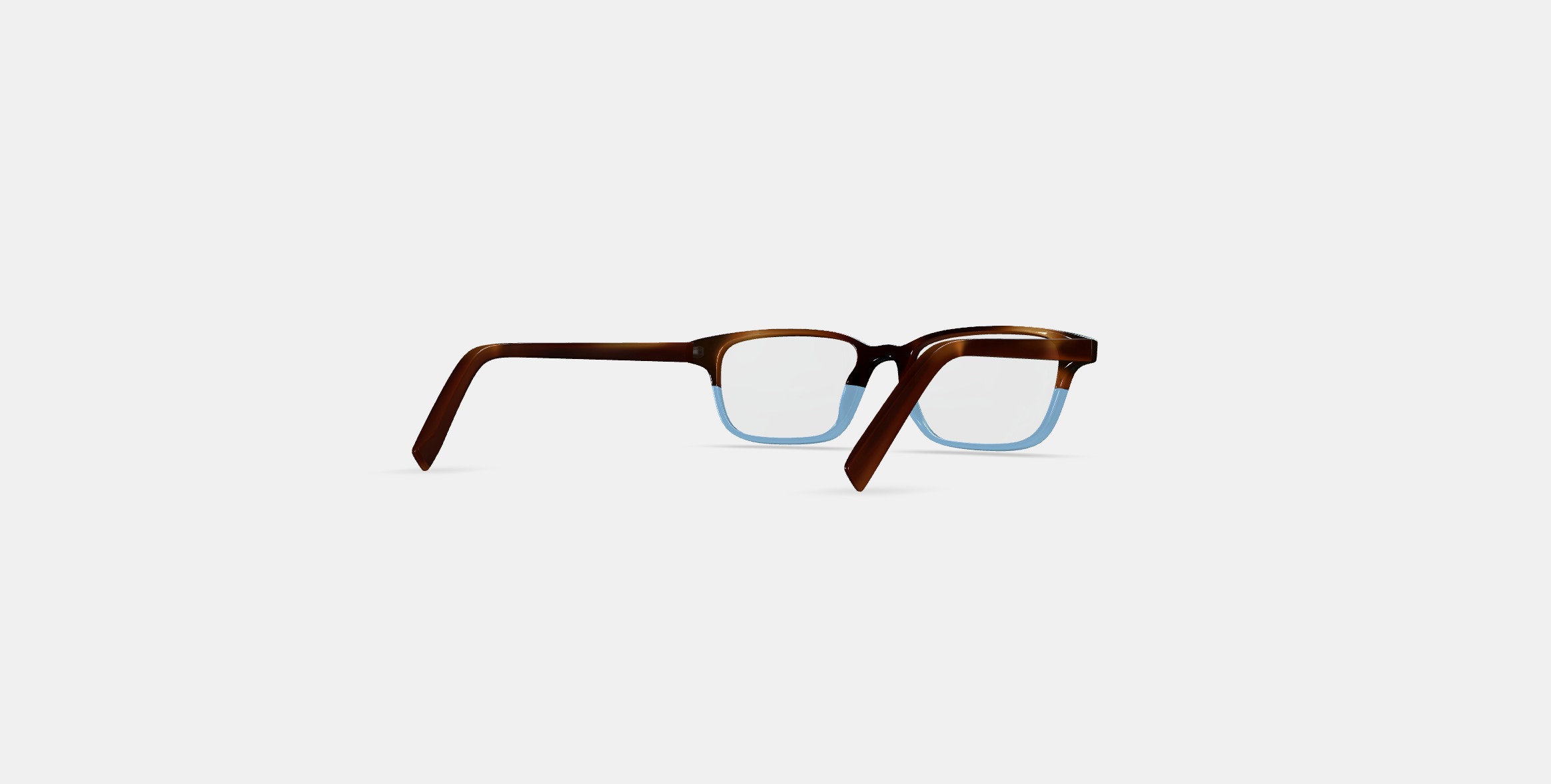 Crane Low Bridge Fit Eyeglasses in Eastern Bluebird Fade 3D model_5
