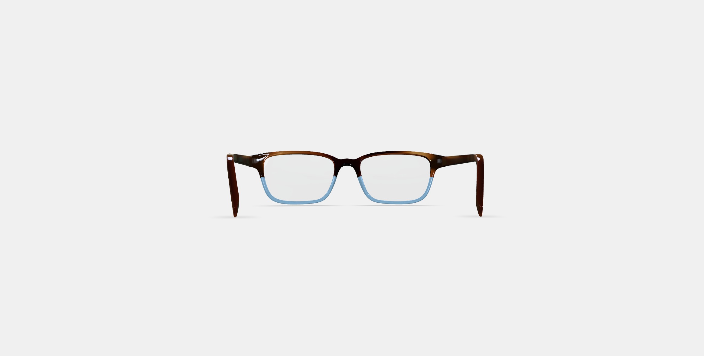 Crane Low Bridge Fit Eyeglasses in Eastern Bluebird Fade 3D model_14