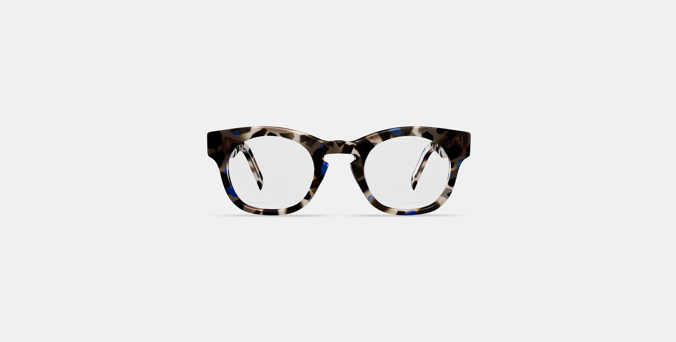 Kimball Low Bridge Fit Eyeglasses in Tanzanite Tortoise 3D model_10