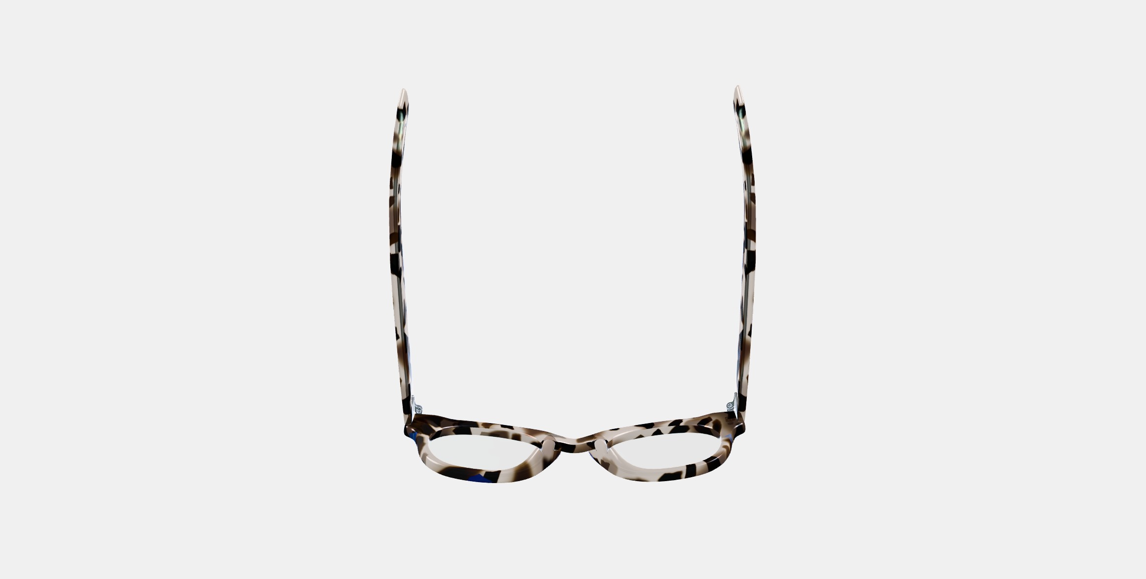 Kimball Low Bridge Fit Eyeglasses in Tanzanite Tortoise 3D model_7