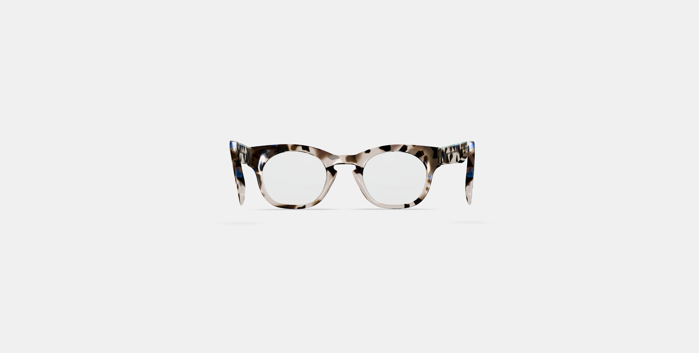 Kimball Low Bridge Fit Eyeglasses in Tanzanite Tortoise 3D model_14