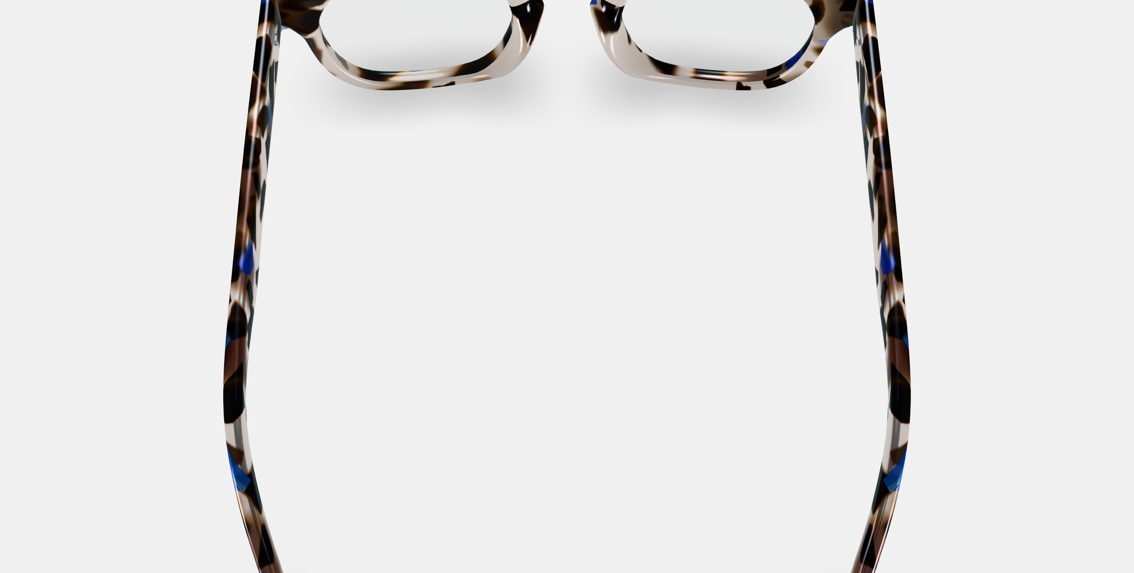 Kimball Low Bridge Fit Eyeglasses in Tanzanite Tortoise 3D model_4