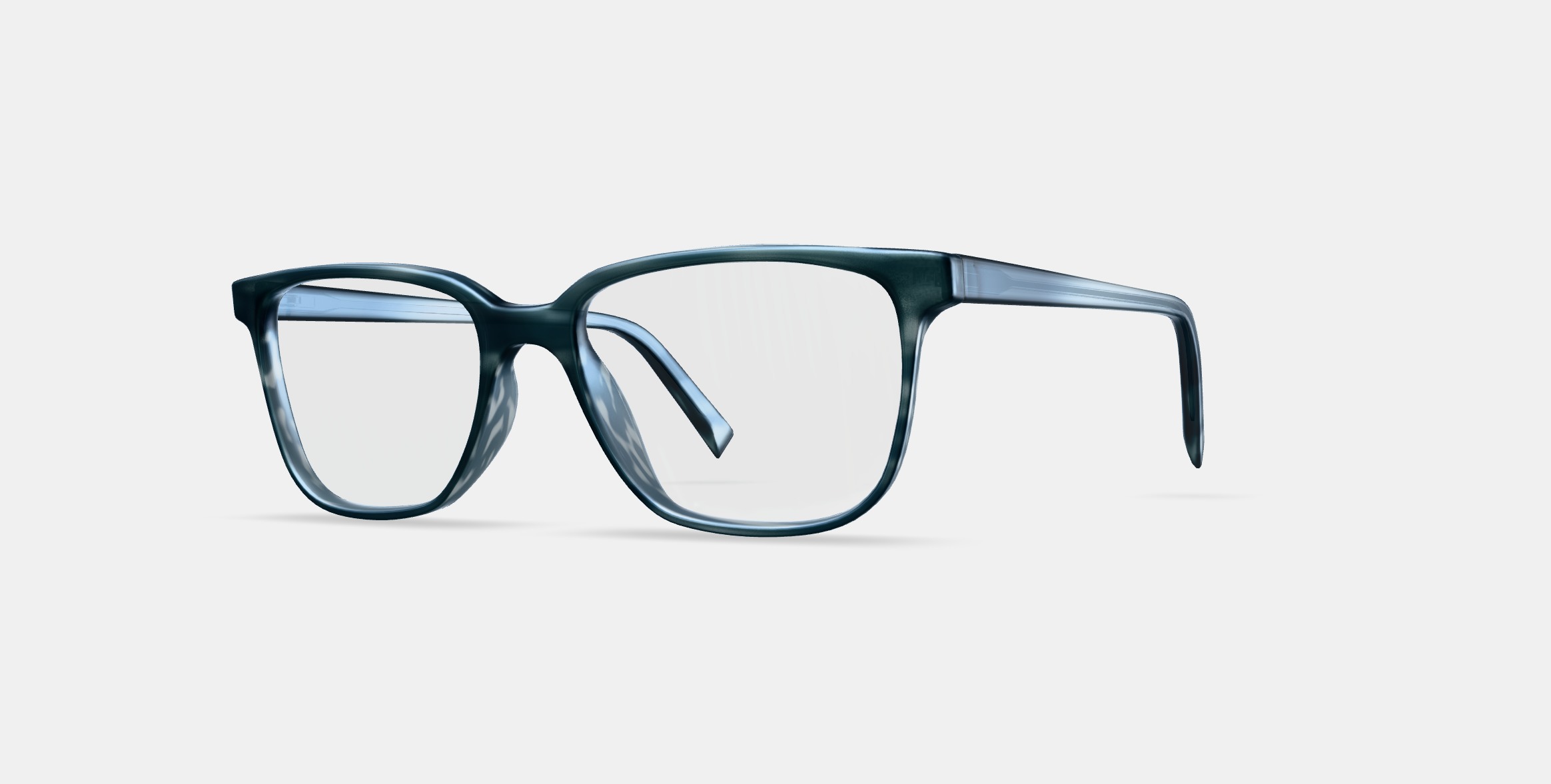 Hayden Low Bridge Fit Eyeglasses in Striped Pacific 3D model_14