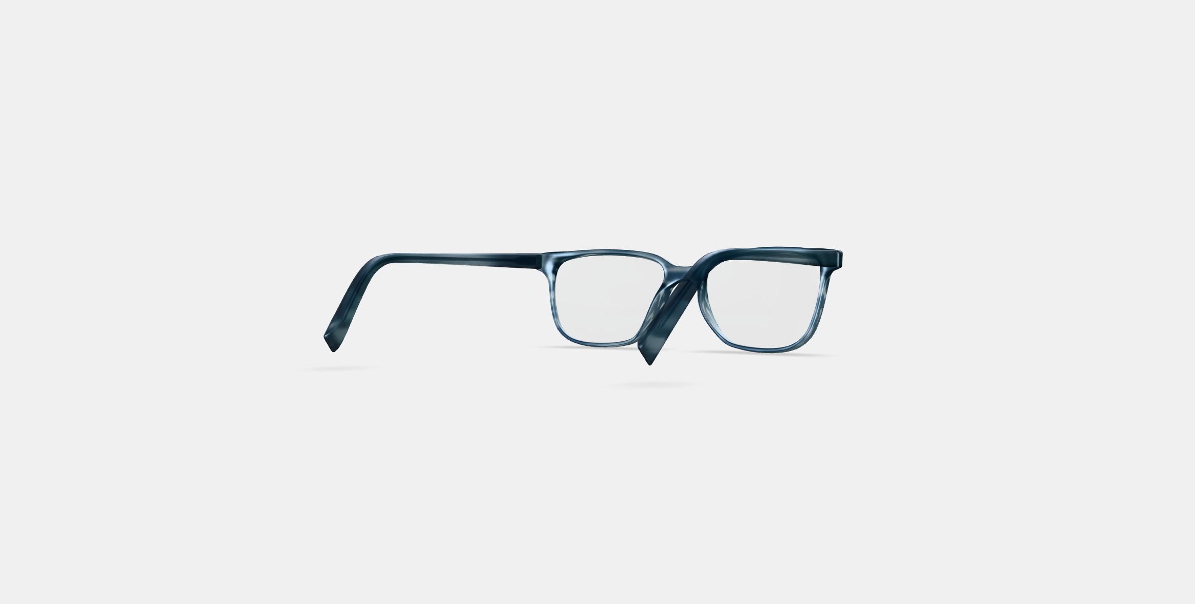 Hayden Low Bridge Fit Eyeglasses in Striped Pacific 3D model_5