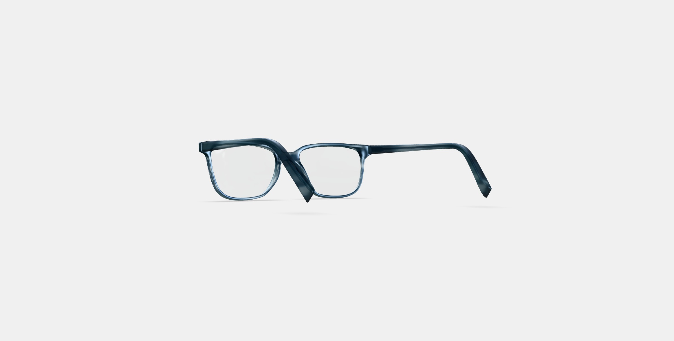 Hayden Low Bridge Fit Eyeglasses in Striped Pacific 3D model_15