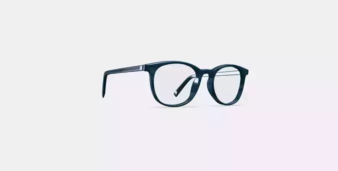 Durand Low Bridge Fit Eyeglasses in Striped Pacific