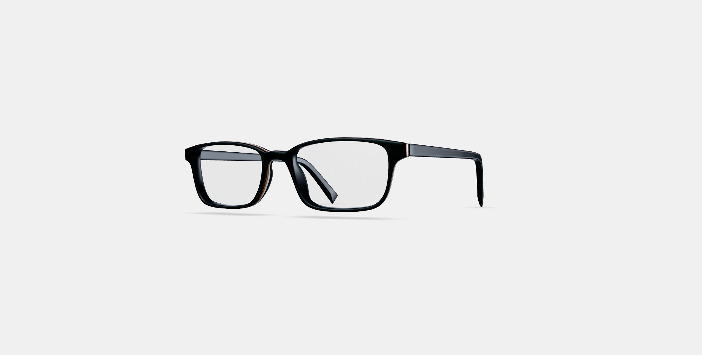 Wilkie Low Bridge Fit Eyeglasses in Black Matte Eclipse 3D model_12
