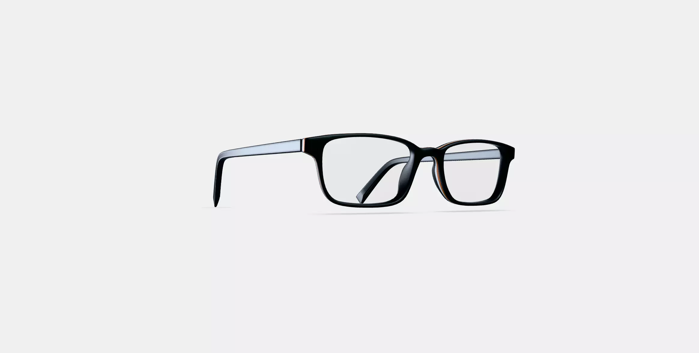 Wilkie Low Bridge Fit Eyeglasses in Black Matte Eclipse 3D model_0