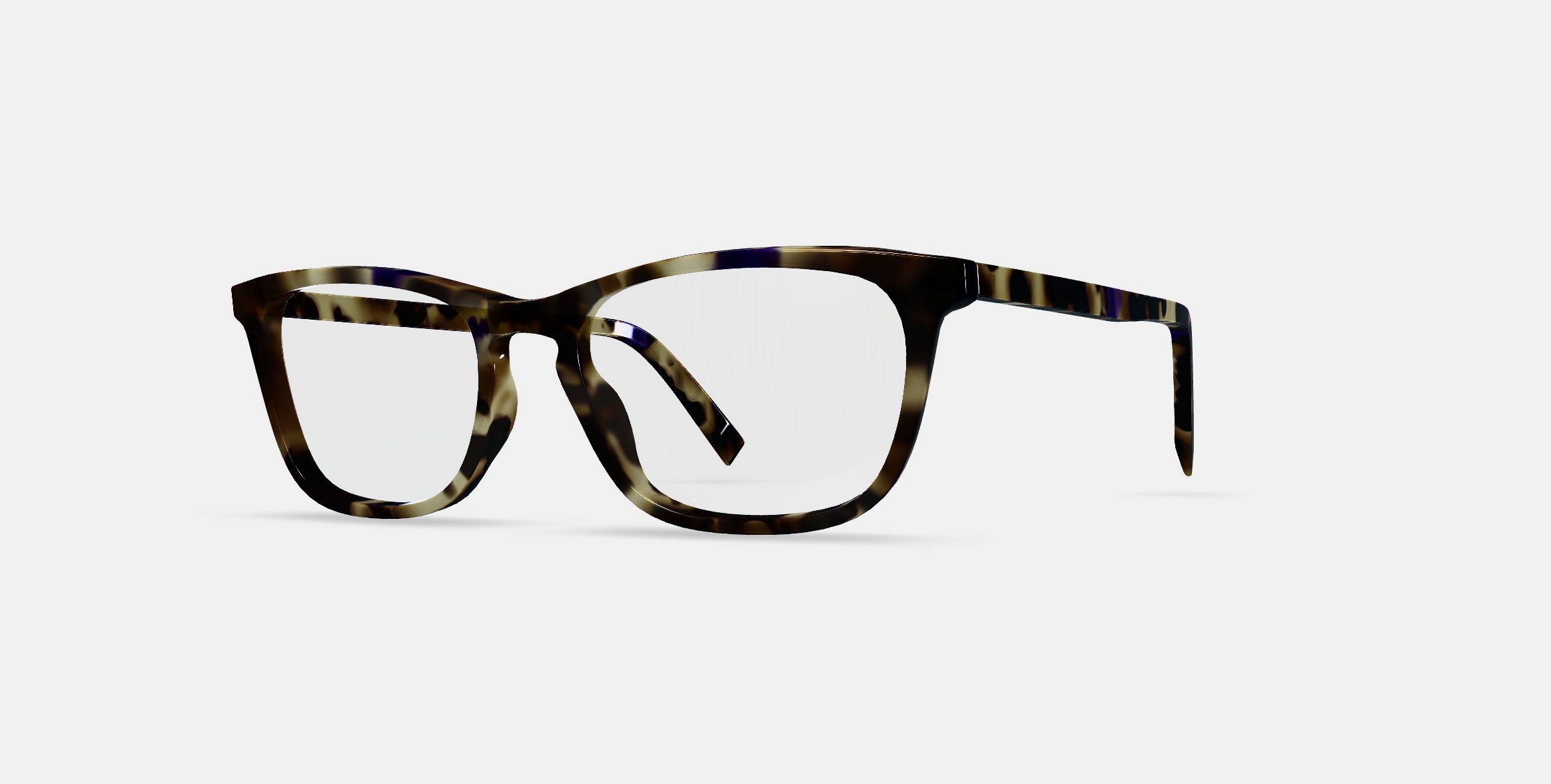 Welty Low Bridge Fit Eyeglasses in Violet Magnolia 3D model_13