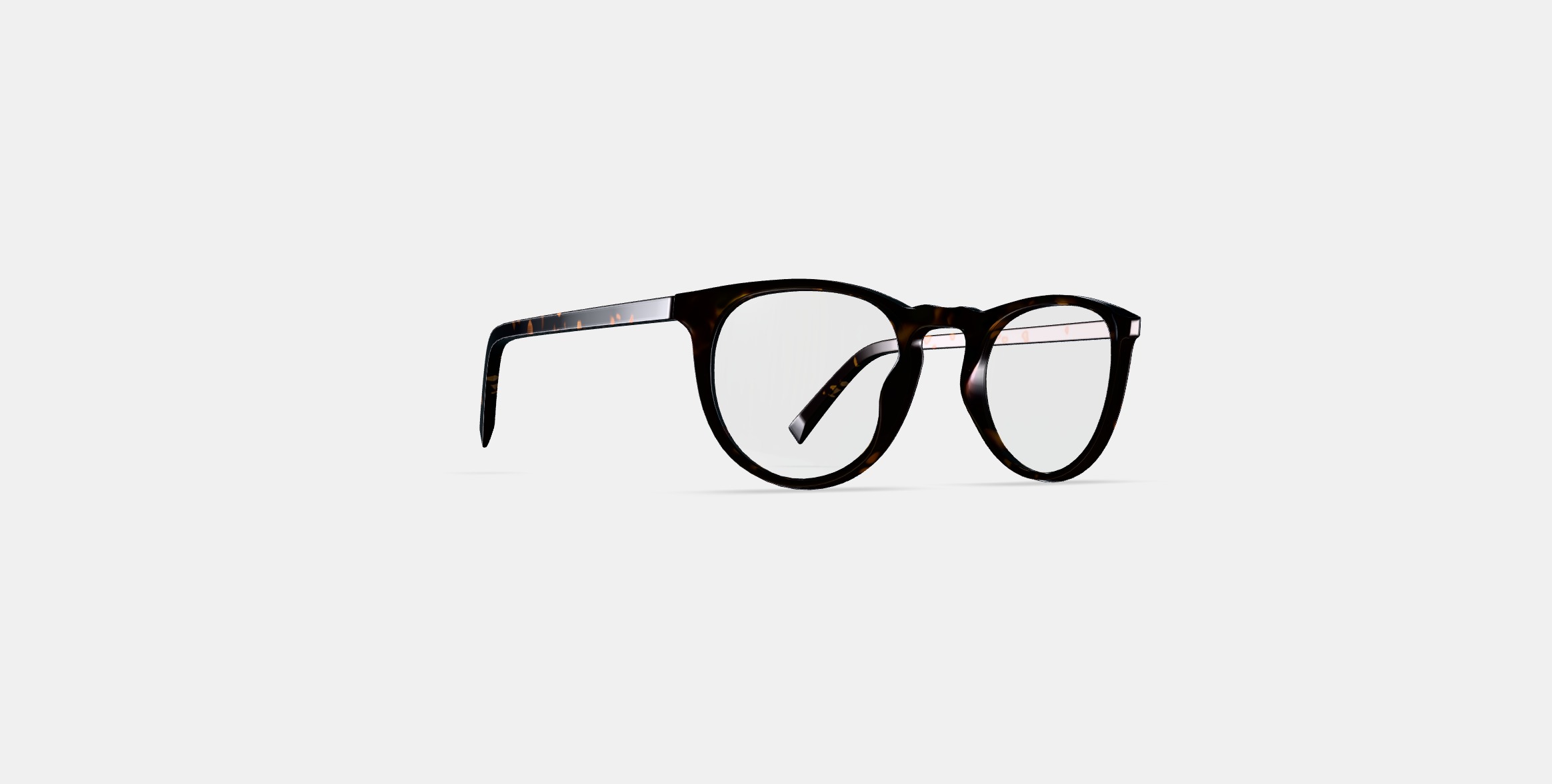 Haskell Low Bridge Fit Eyeglasses in Whiskey Tortoise 3D model_2