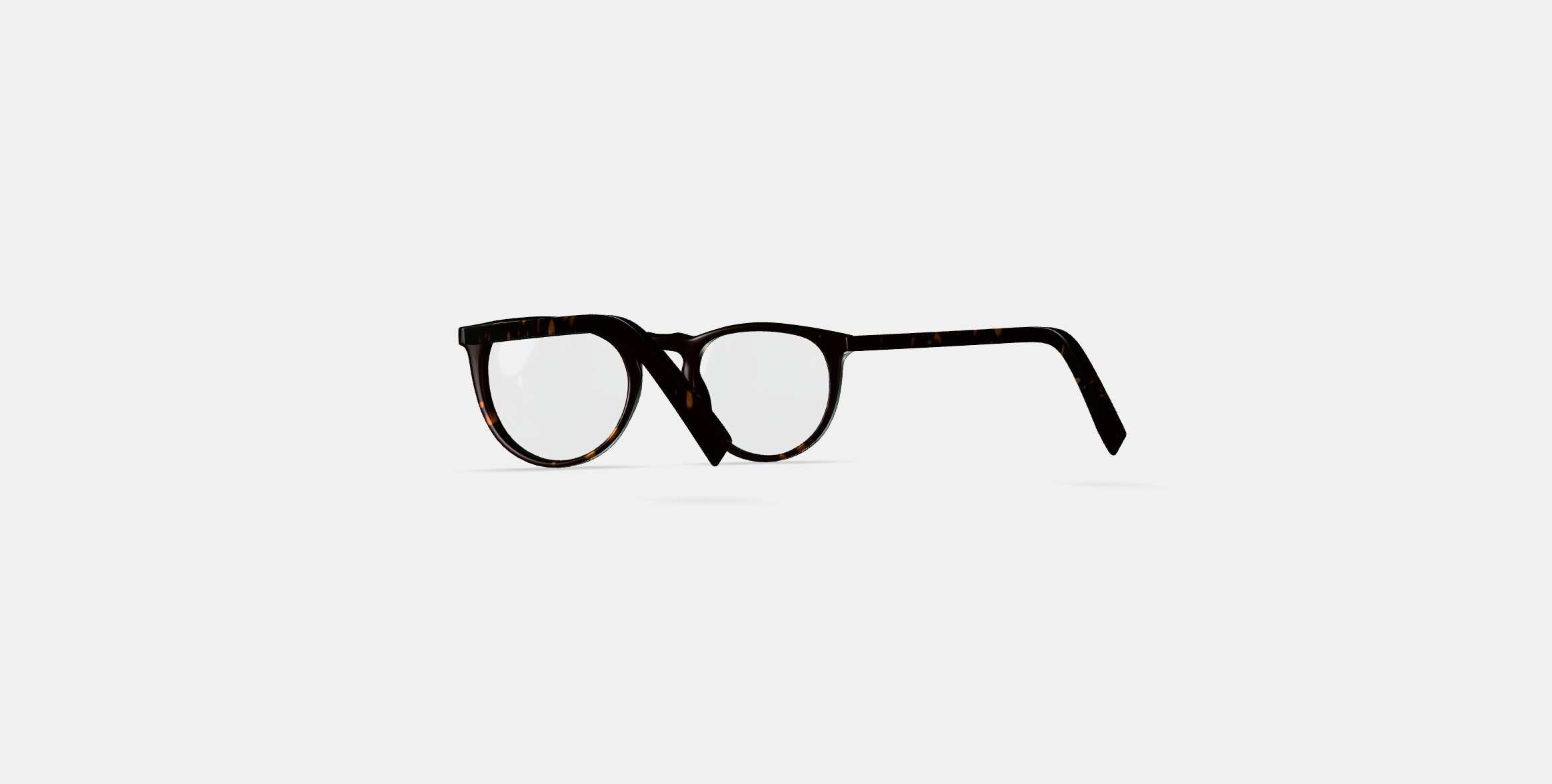 Haskell Low Bridge Fit Eyeglasses in Whiskey Tortoise 3D model_16