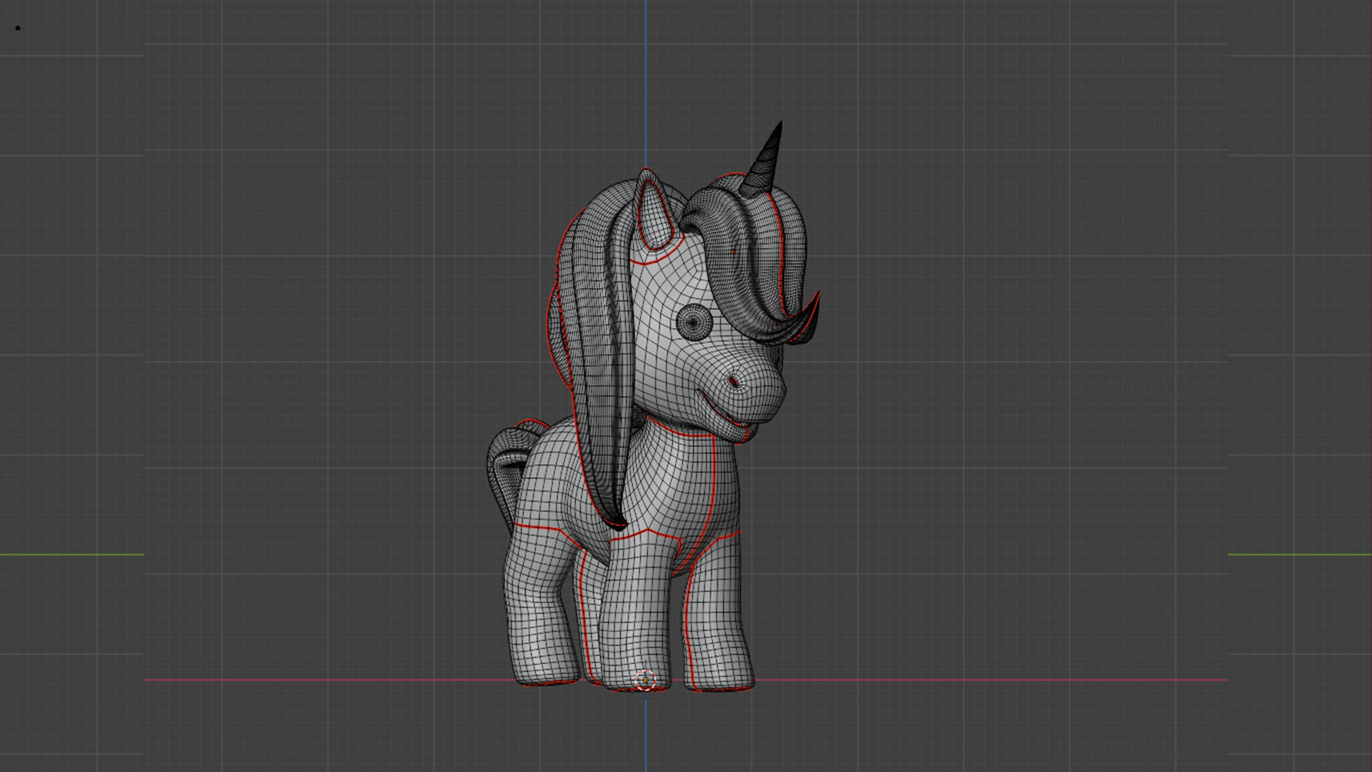 Baby Unicorn 3D Model  Adorable Low-Poly Cartoon Character 3D model_8