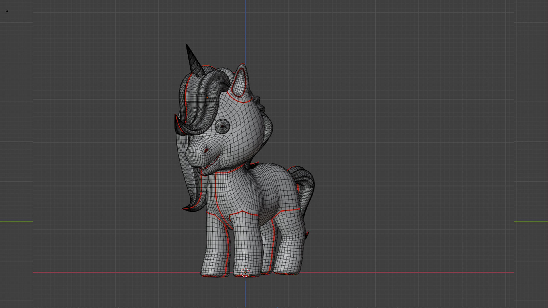 Baby Unicorn 3D Model  Adorable Low-Poly Cartoon Character 3D model_13