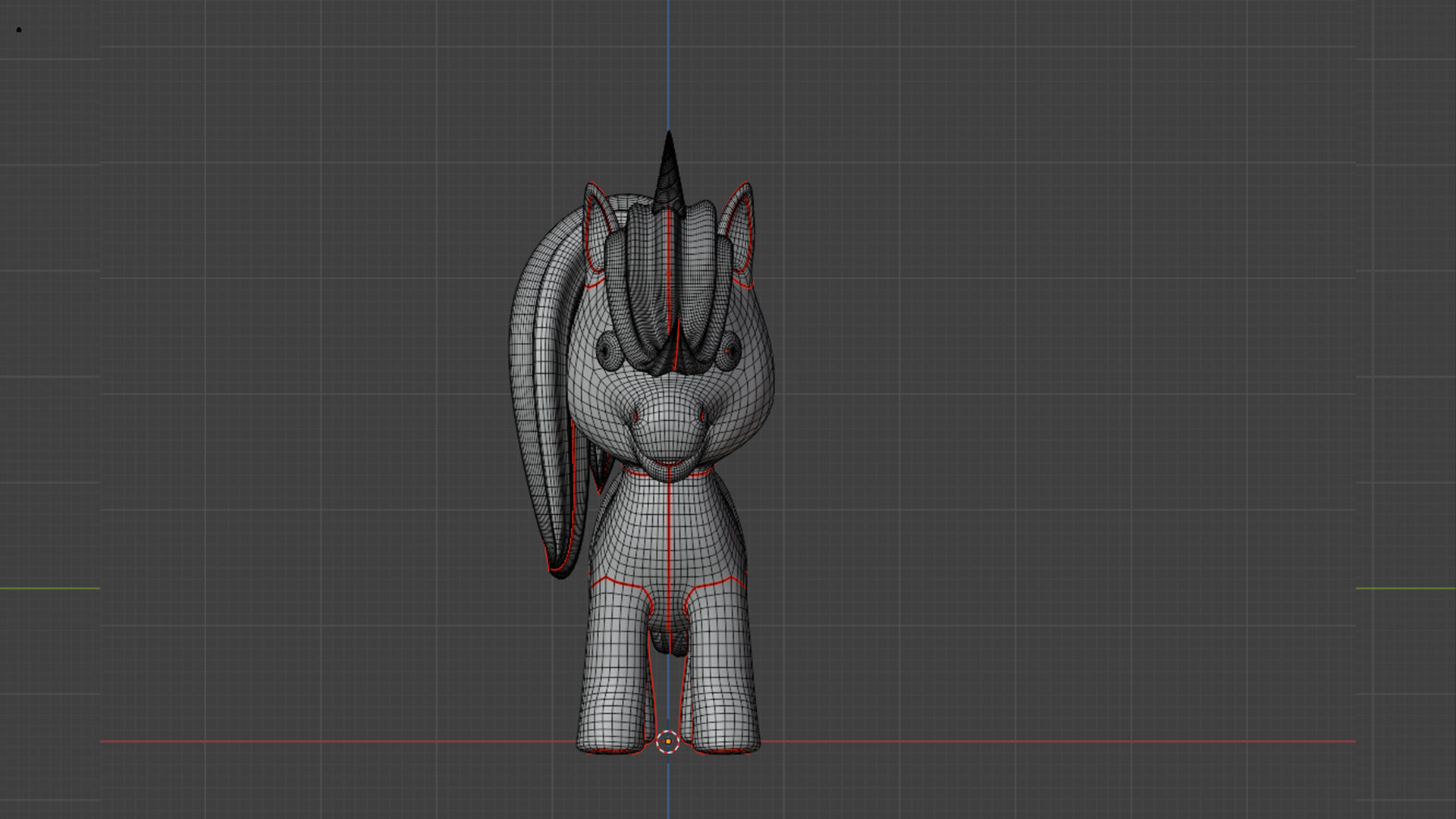 Baby Unicorn 3D Model  Adorable Low-Poly Cartoon Character 3D model_11