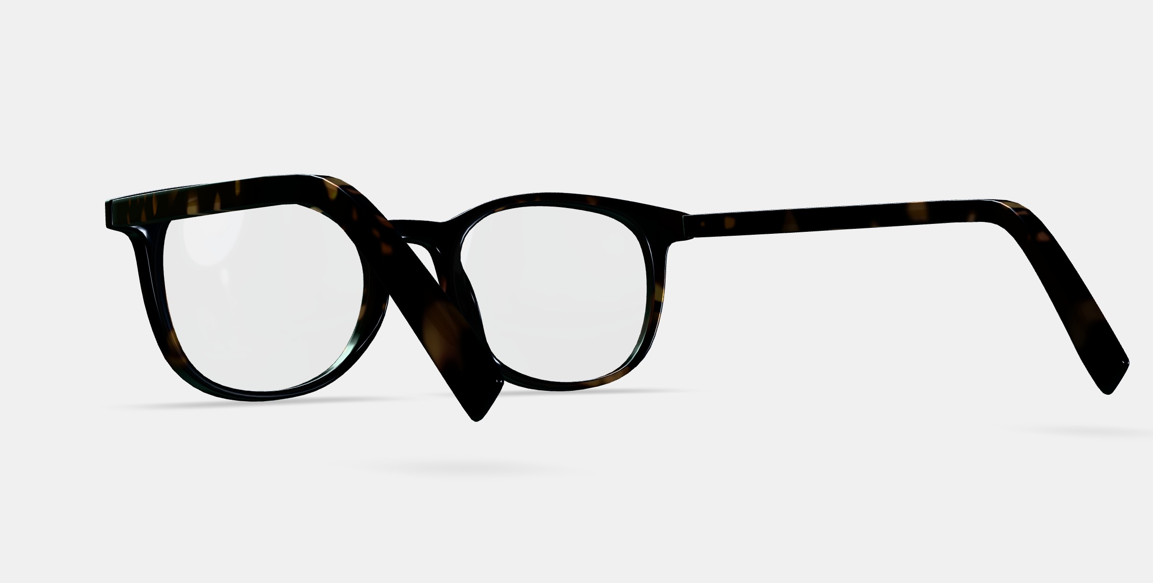 Durand Low Bridge Fit Eyeglasses in Whiskey Tortoise 3D model_2