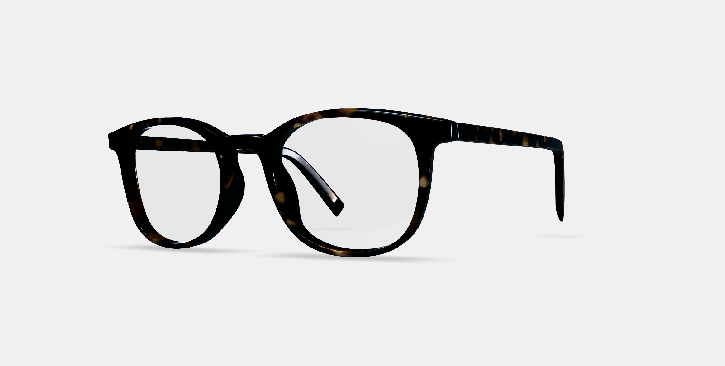 Durand Low Bridge Fit Eyeglasses in Whiskey Tortoise 3D model_13