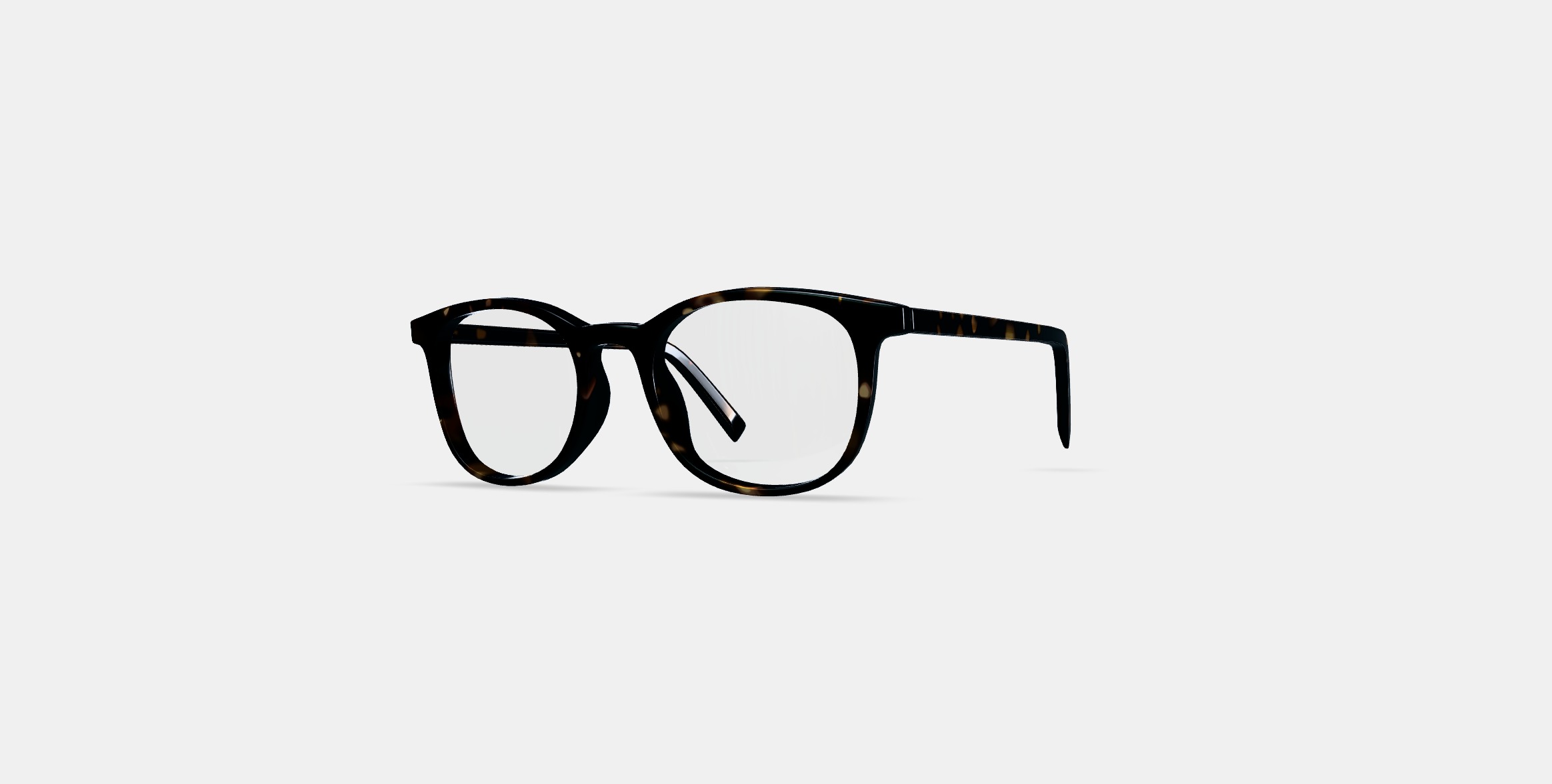 Durand Low Bridge Fit Eyeglasses in Whiskey Tortoise 3D model_12