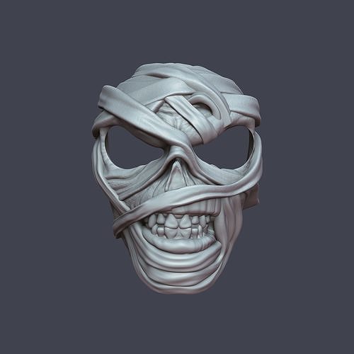 Mummy Spooky Mask 3D print model