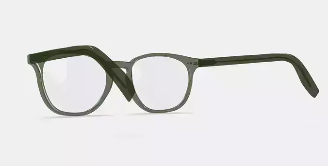 Carlton Low Bridge Fit Eyeglasses in Seaweed Crystal